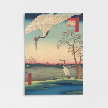 Hiroshige – Mikawashima Turnaları Poster Baskı