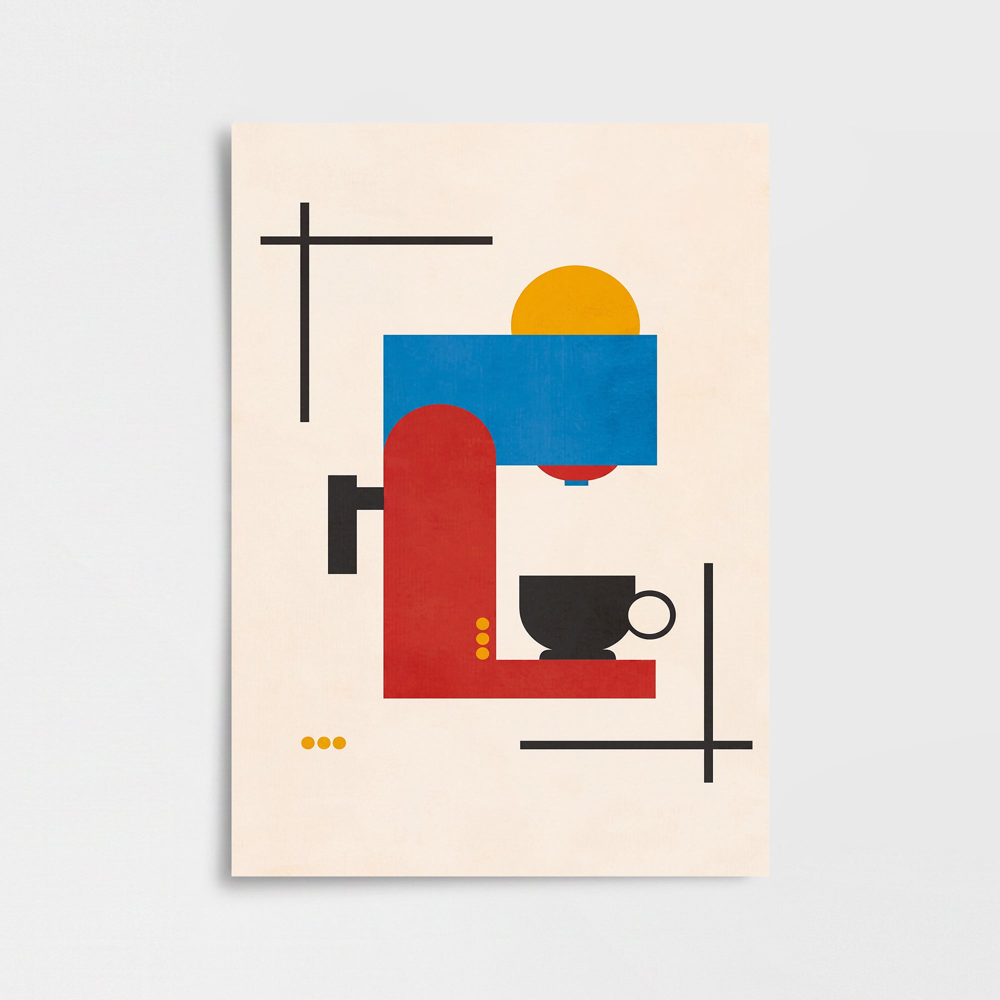 Bauhaus Coffee Poster Baskı