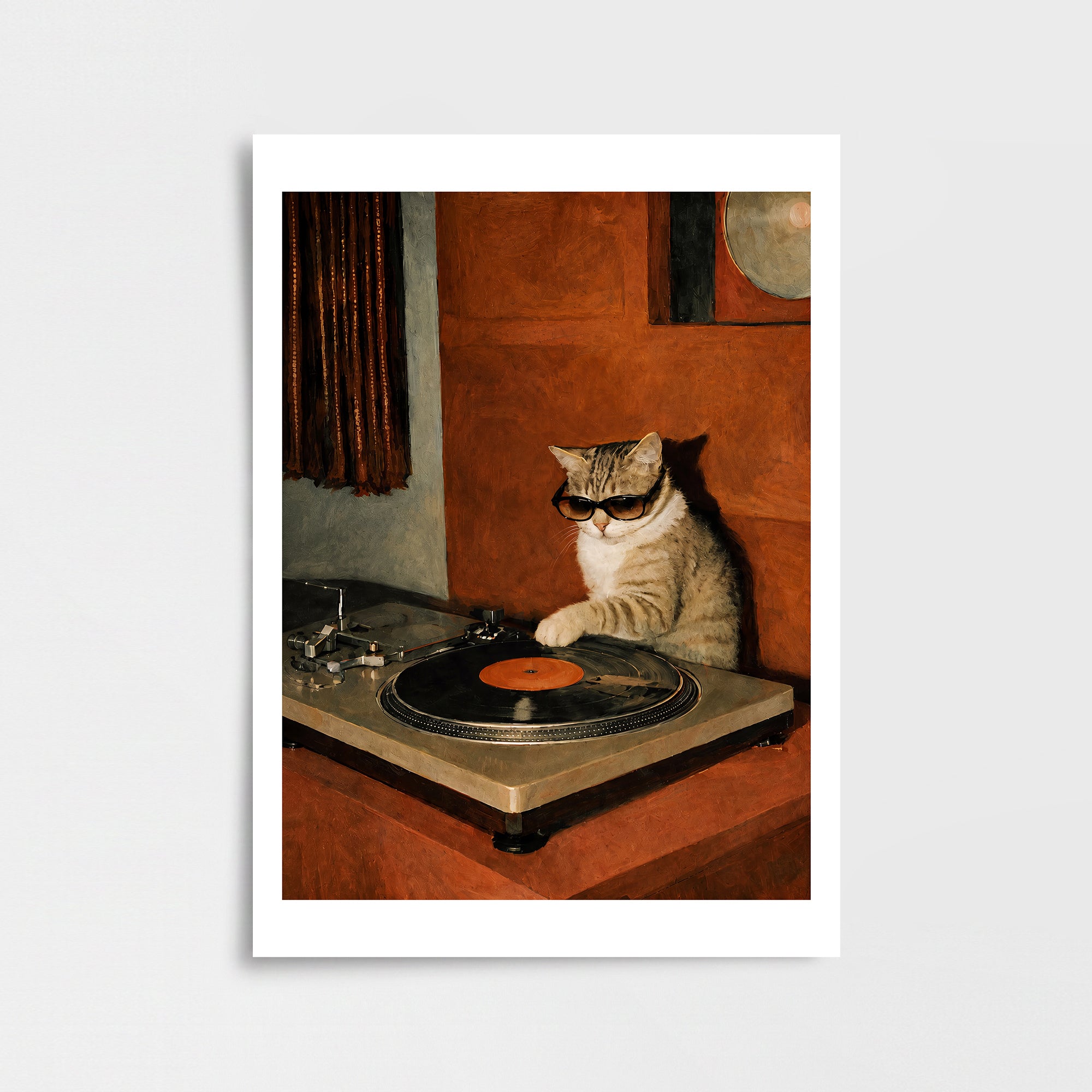 DJ Kedi Poster Baskı