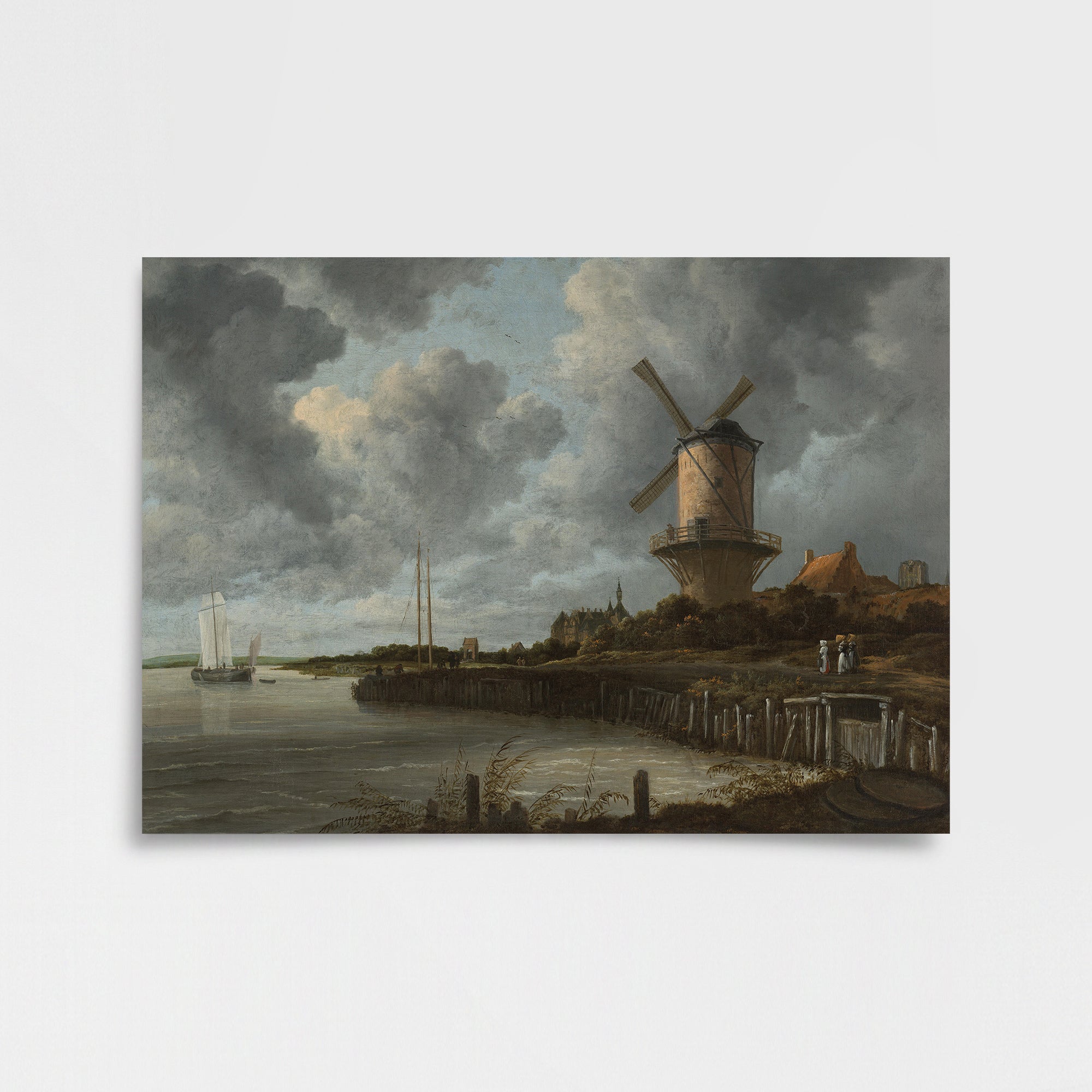 Jacob van Ruisdael – The Windmill at Wijk bij Duurstede Poster Baskı