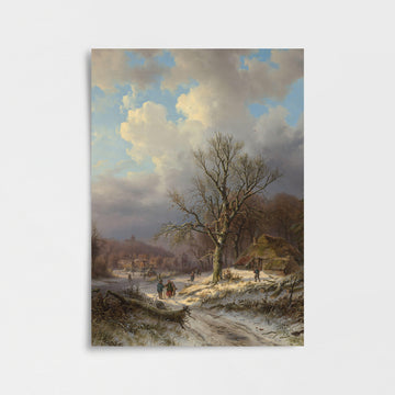 Alexander Joseph Daiwaille – Karlı Manzara Poster Baskı