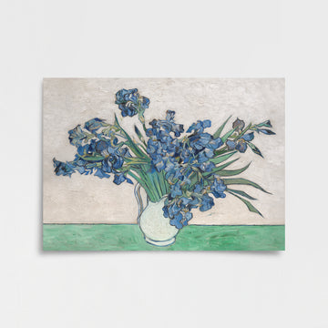 Van Gogh - Vazoda Mavi Süsen Çiçekleri (İrisler) Poster Baskı