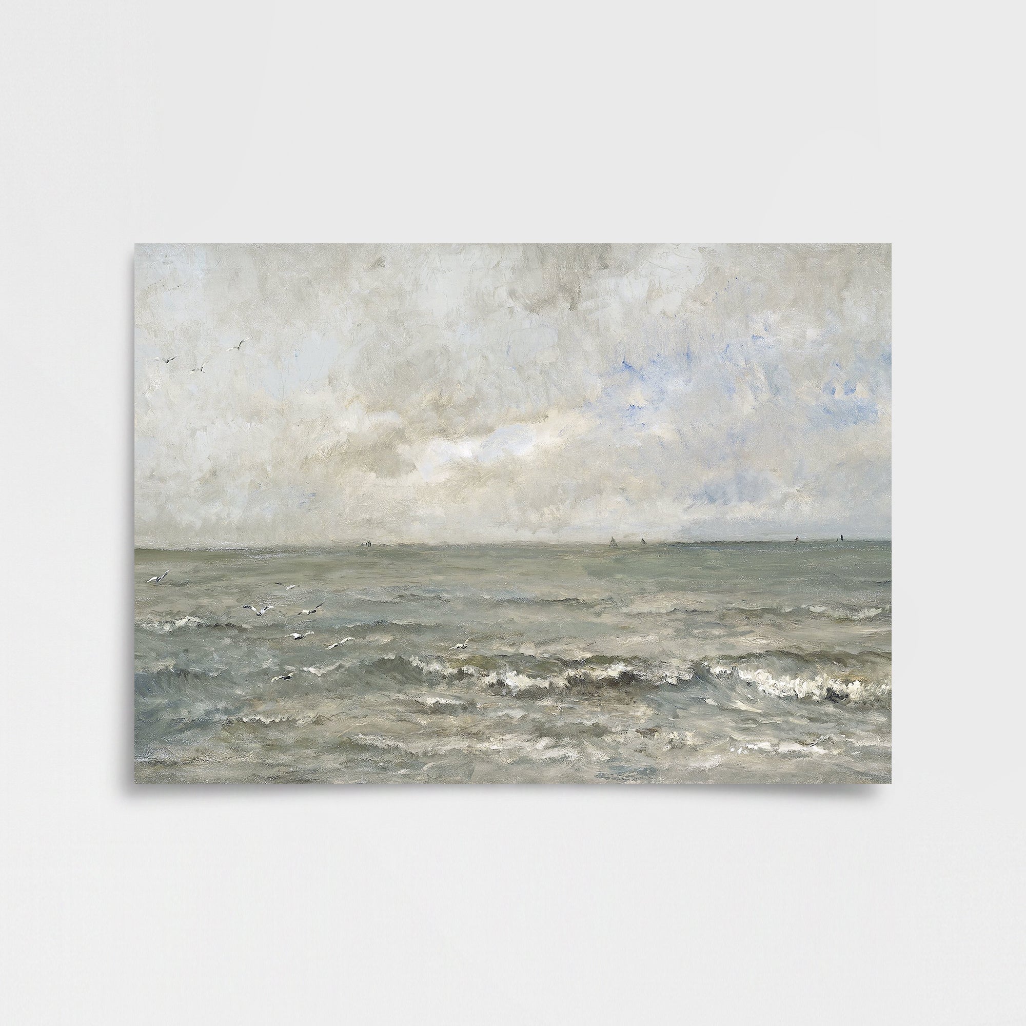 Charles-François Daubigny - Deniz Manzarası Poster Baskı