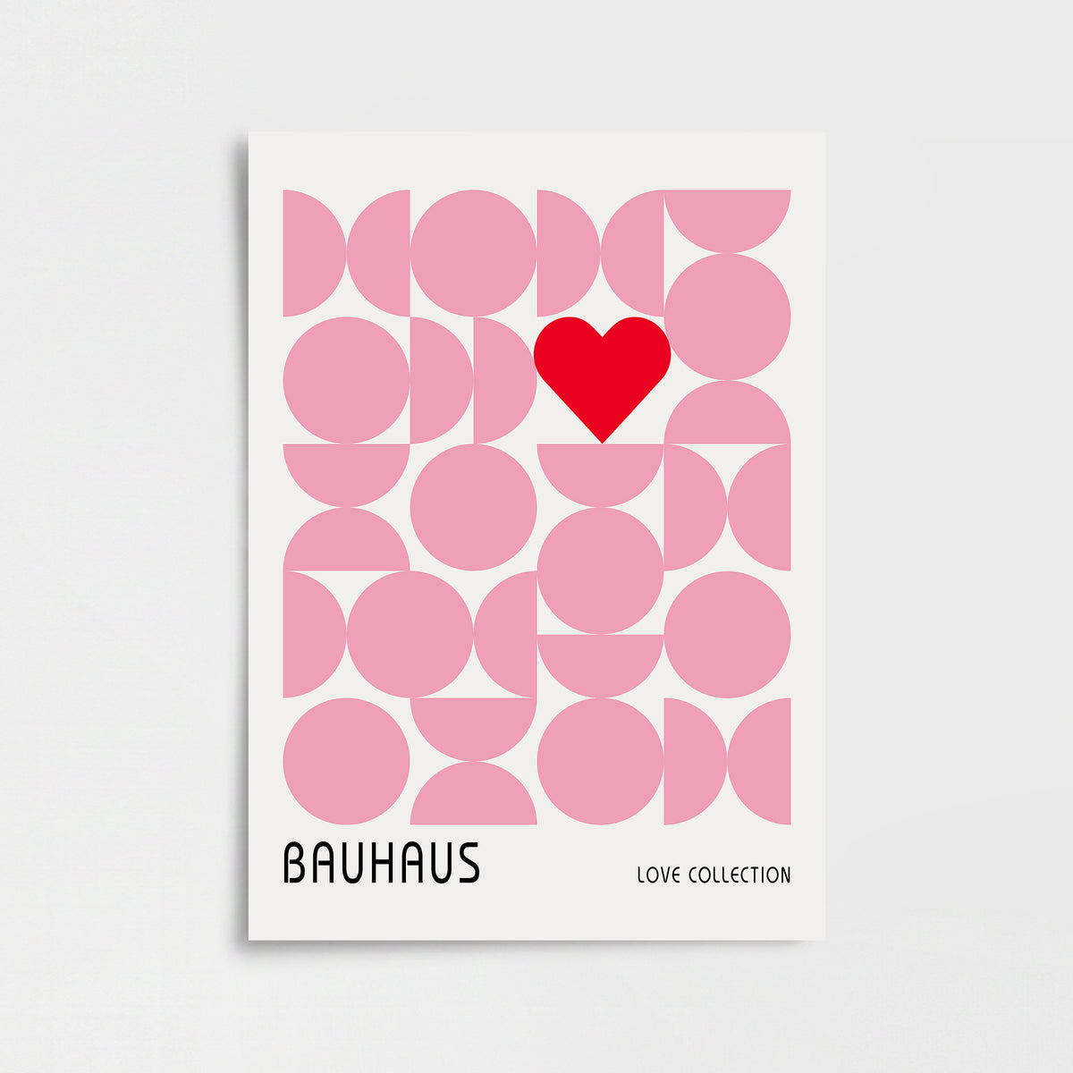 Bauhaus Love Poster Baskı