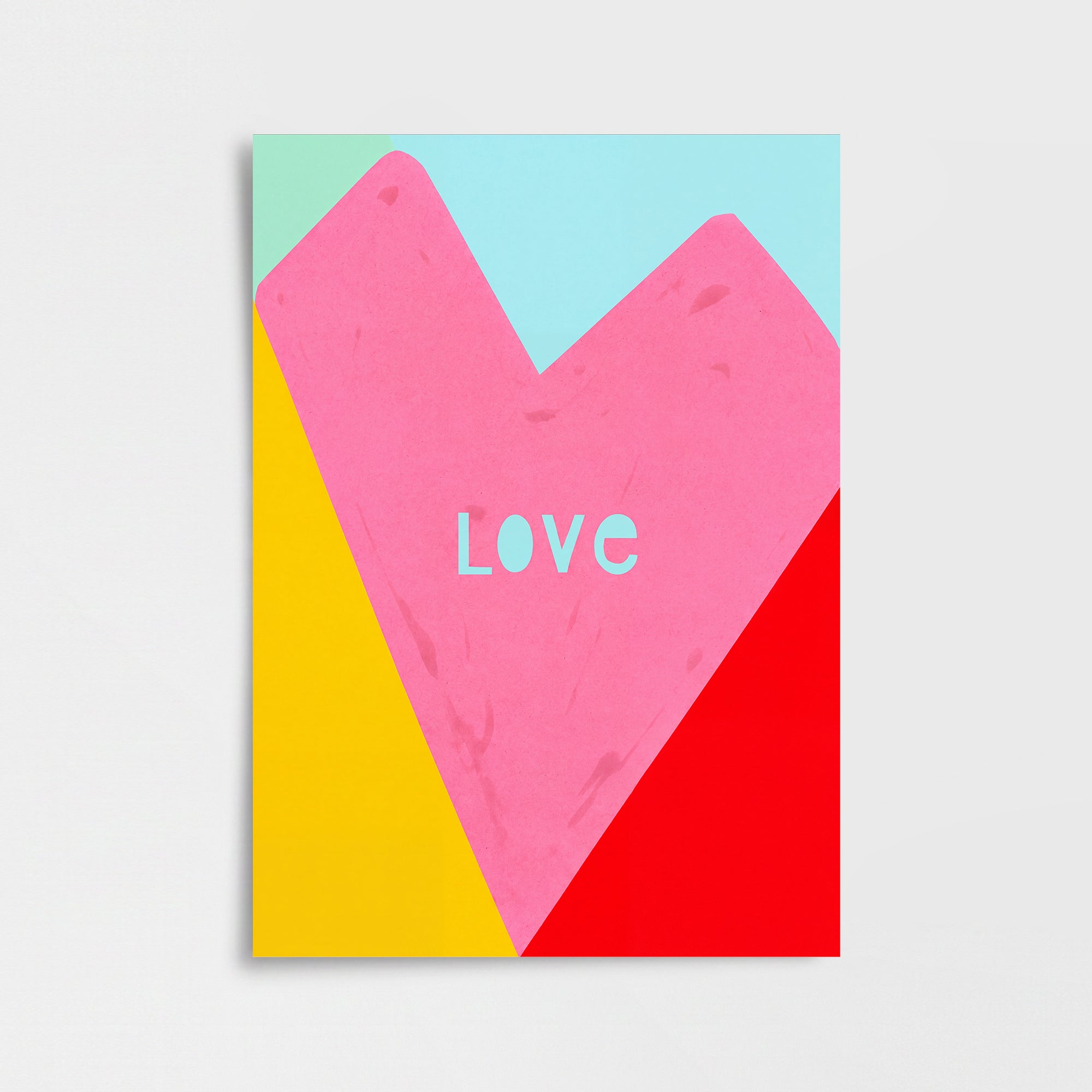 Love Kalp Poster Baskı