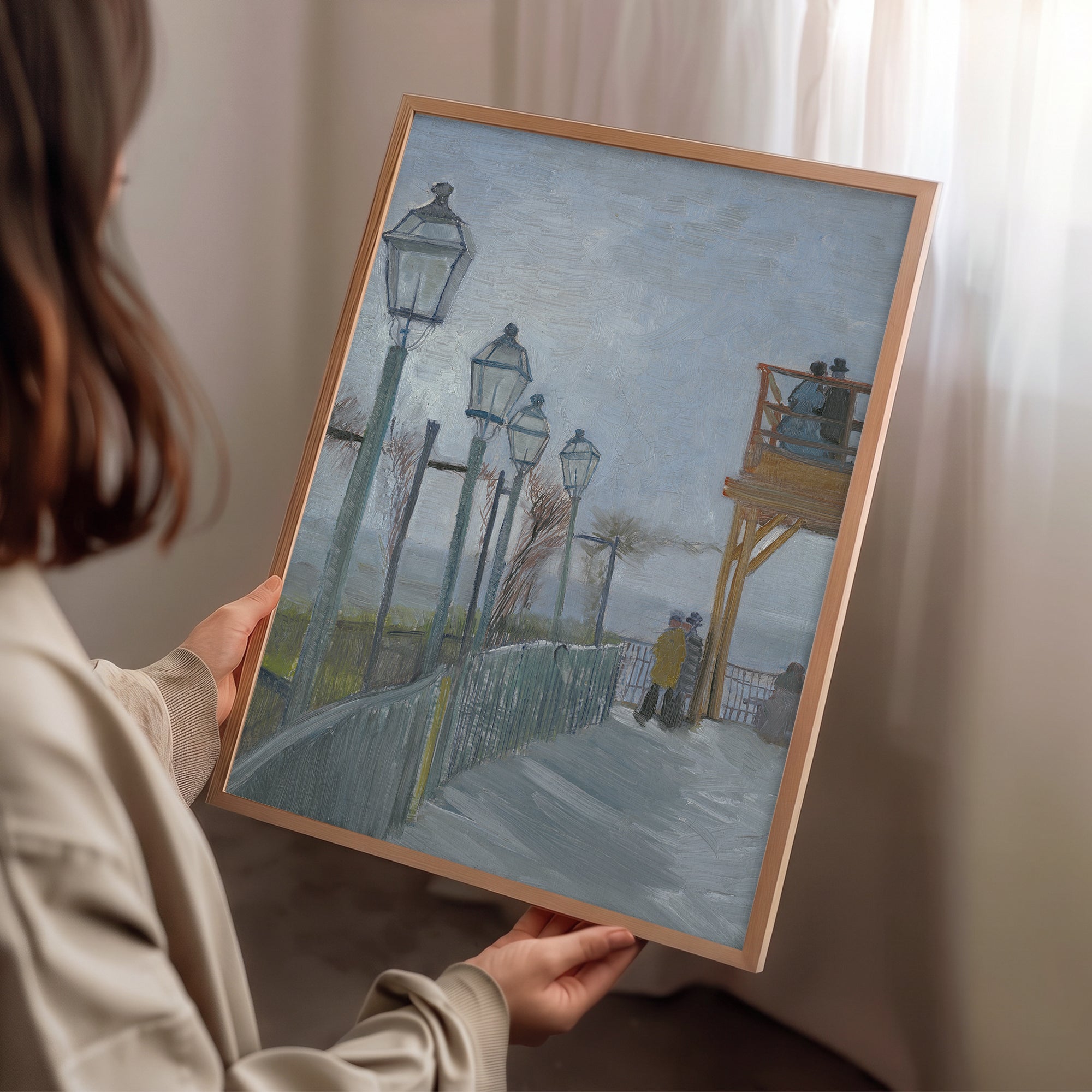 Vincent Van Gogh – Montmartre Seyir Terası Poster Baskı