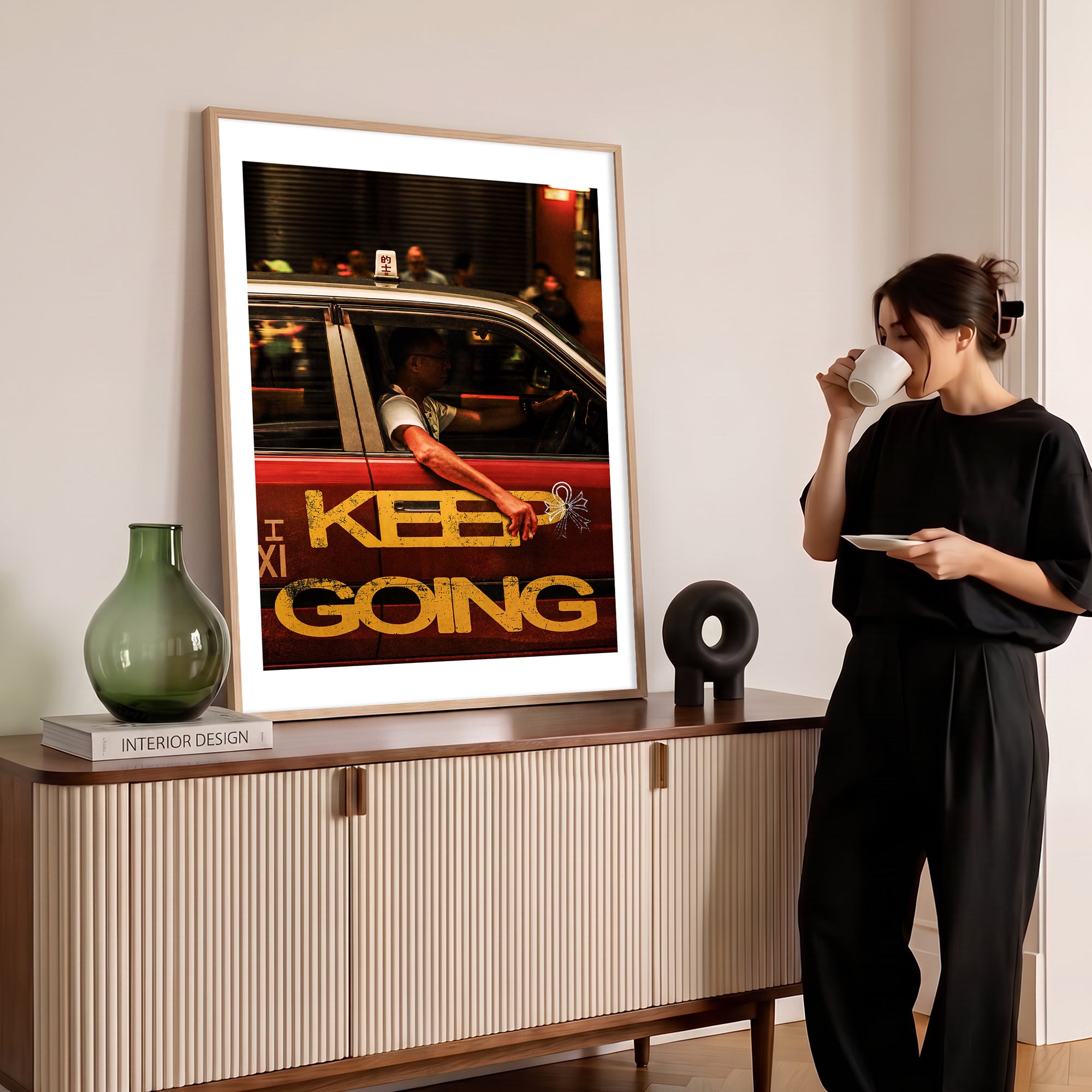 Keep Going Hong Kong Poster Baskı