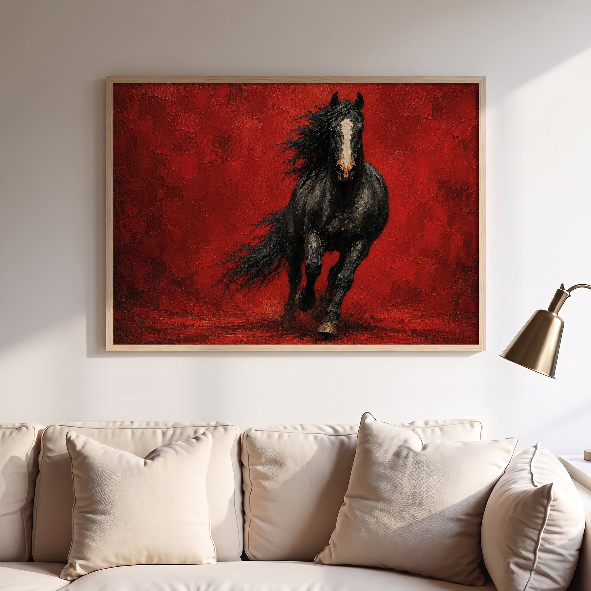 Ateşli Silüet Poster Baskı