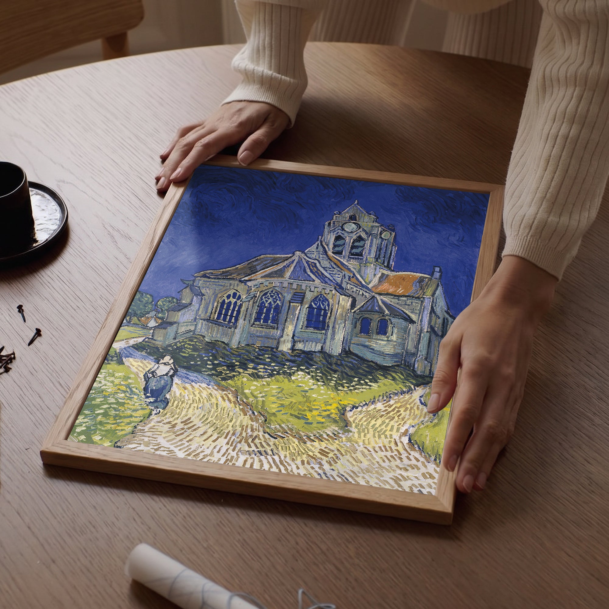 Van Gogh - Auvers Kilisesi Poster Baskı
