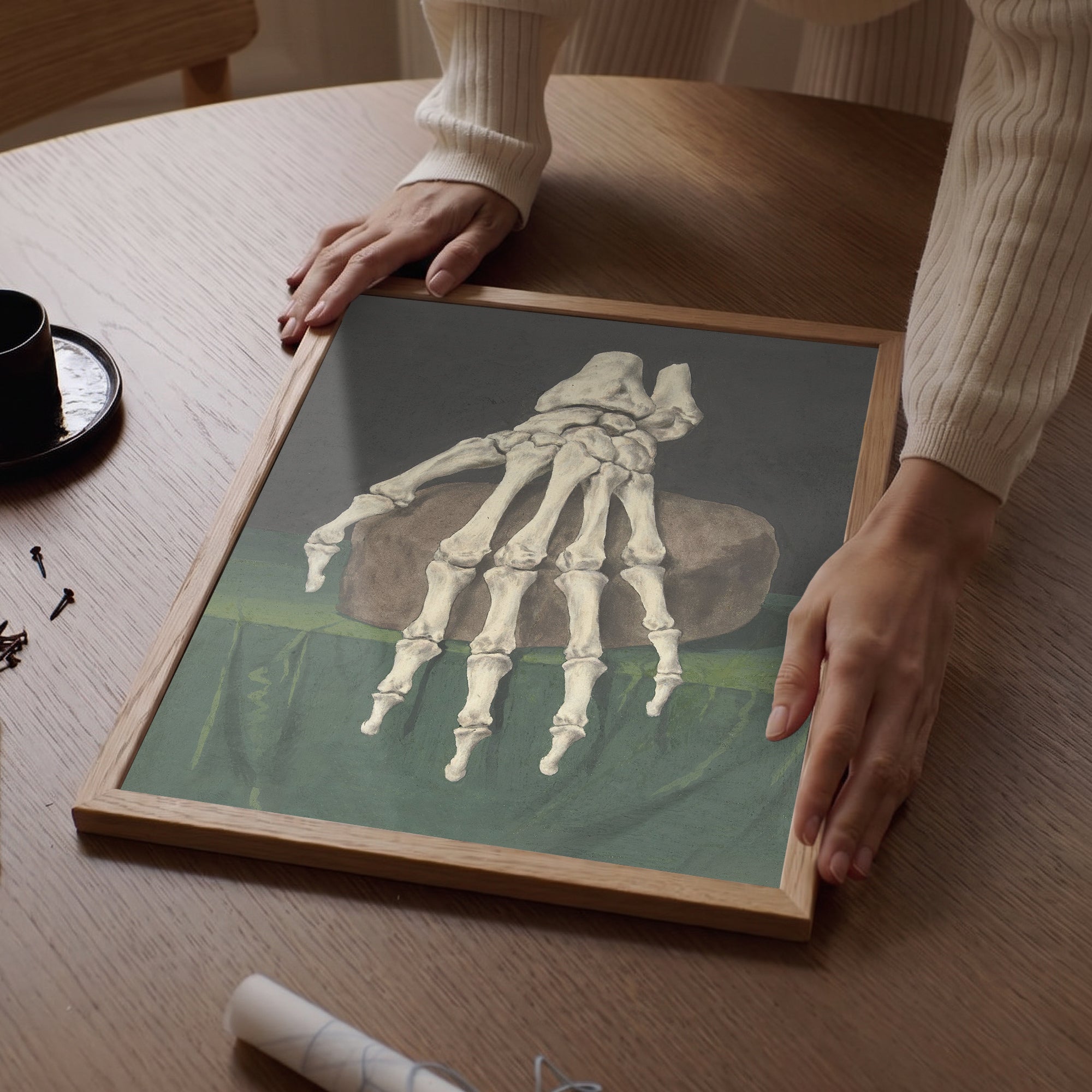 Jan l’Admiral - El İskeleti Poster Baskı