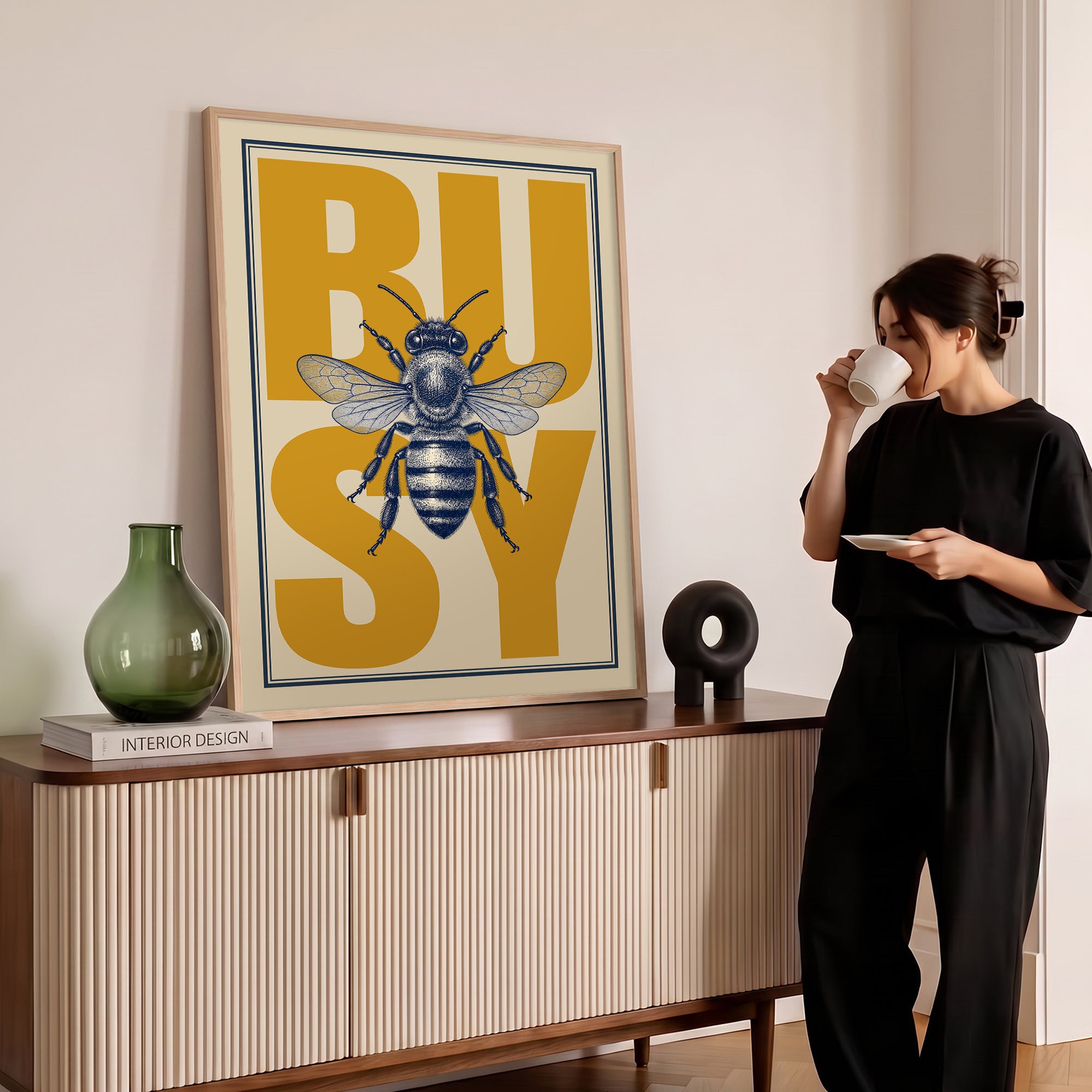 “BUSY” Arı Poster Baskı