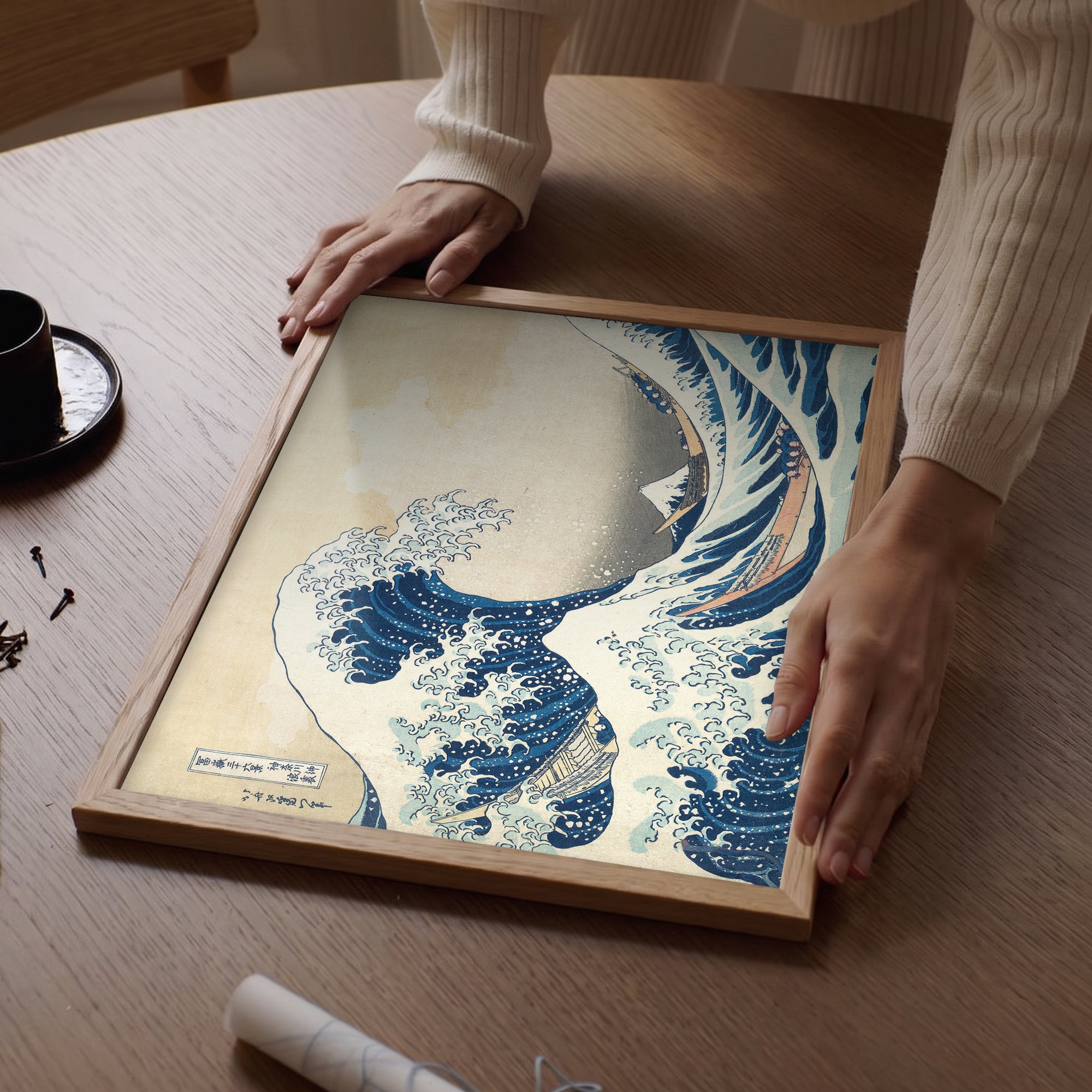 Katsushika Hokusai – Kanagawa Açıklarında Büyük Dalga (c.1830–1832) Poster Baskı