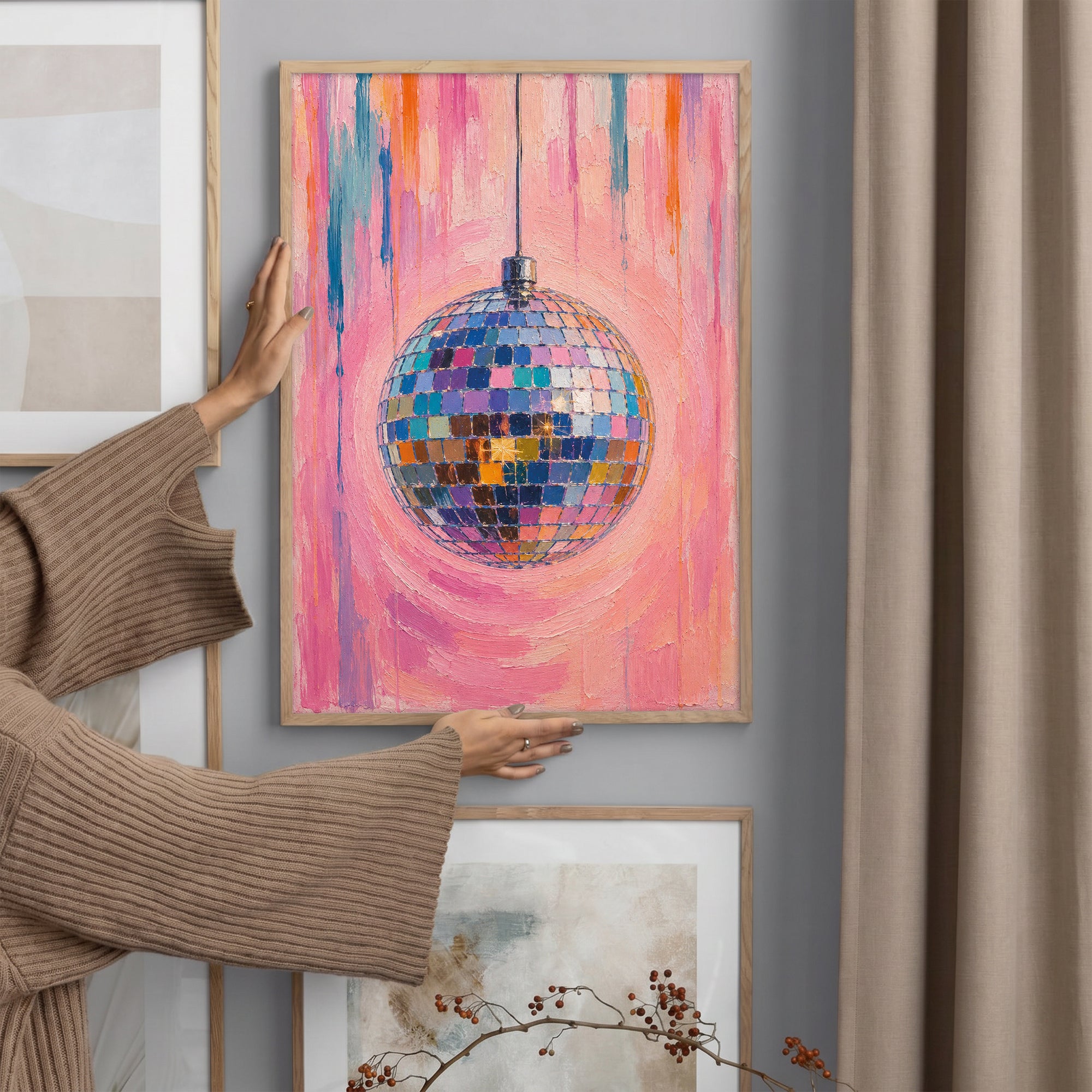 Disco Ball Poster Baskı