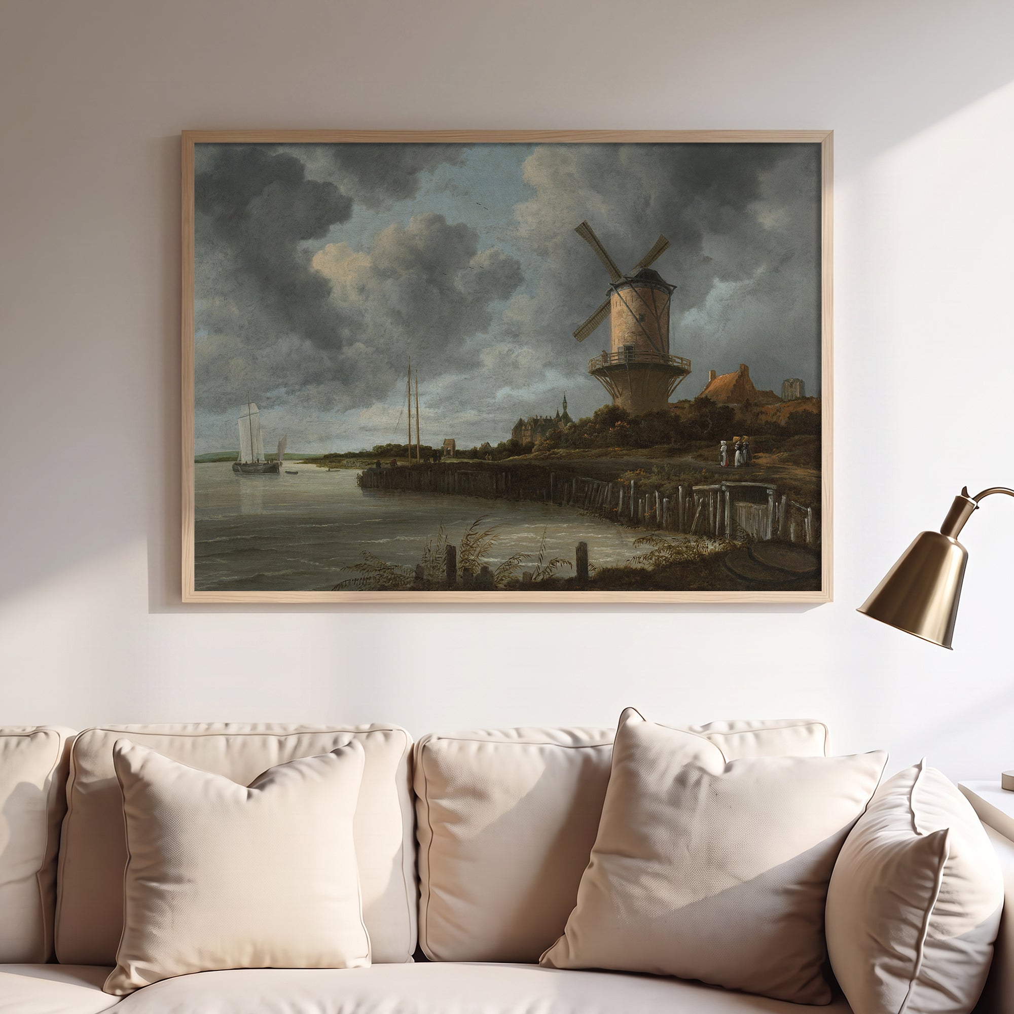 Jacob van Ruisdael – The Windmill at Wijk bij Duurstede Poster Baskı