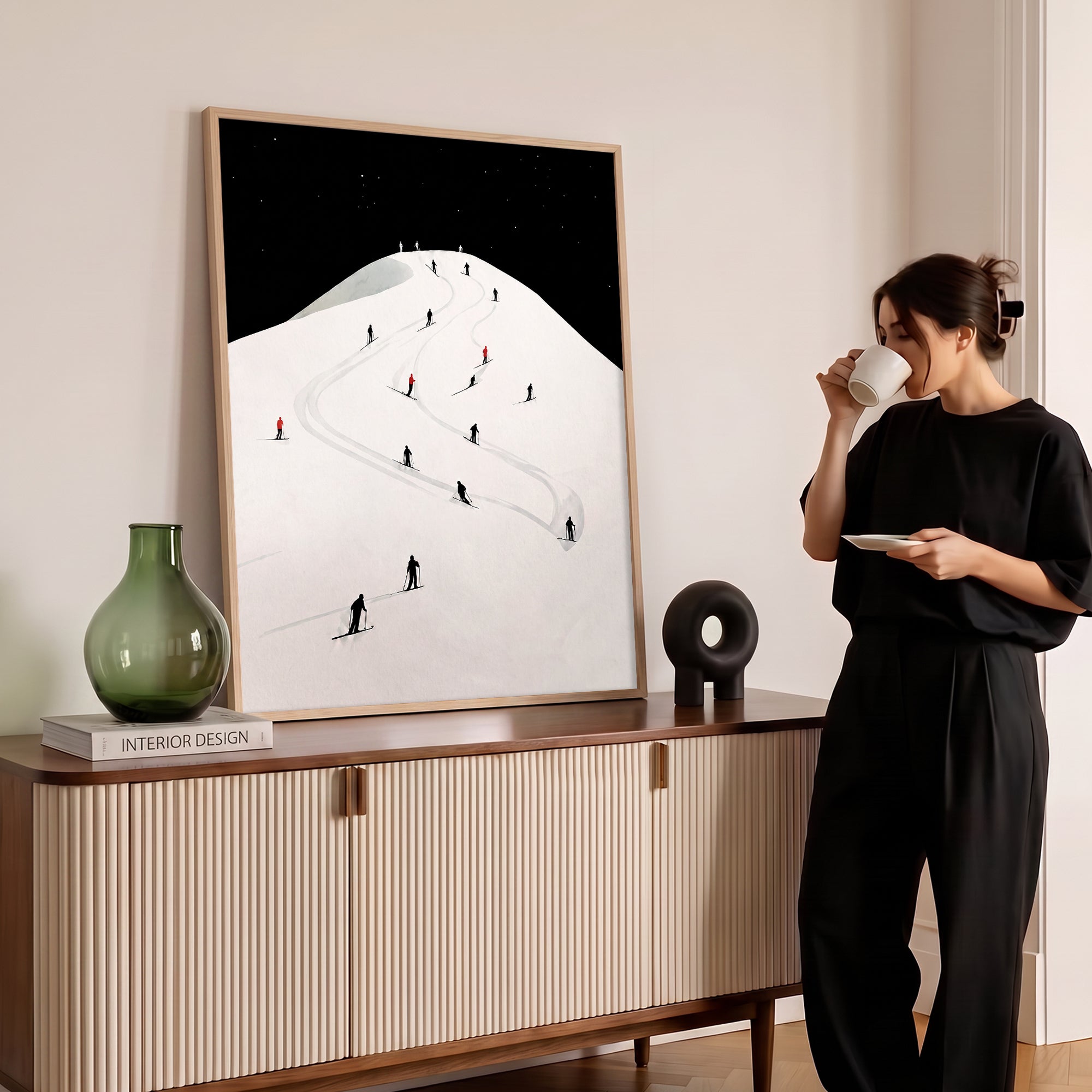 Gece Kayağı Poster Baskı