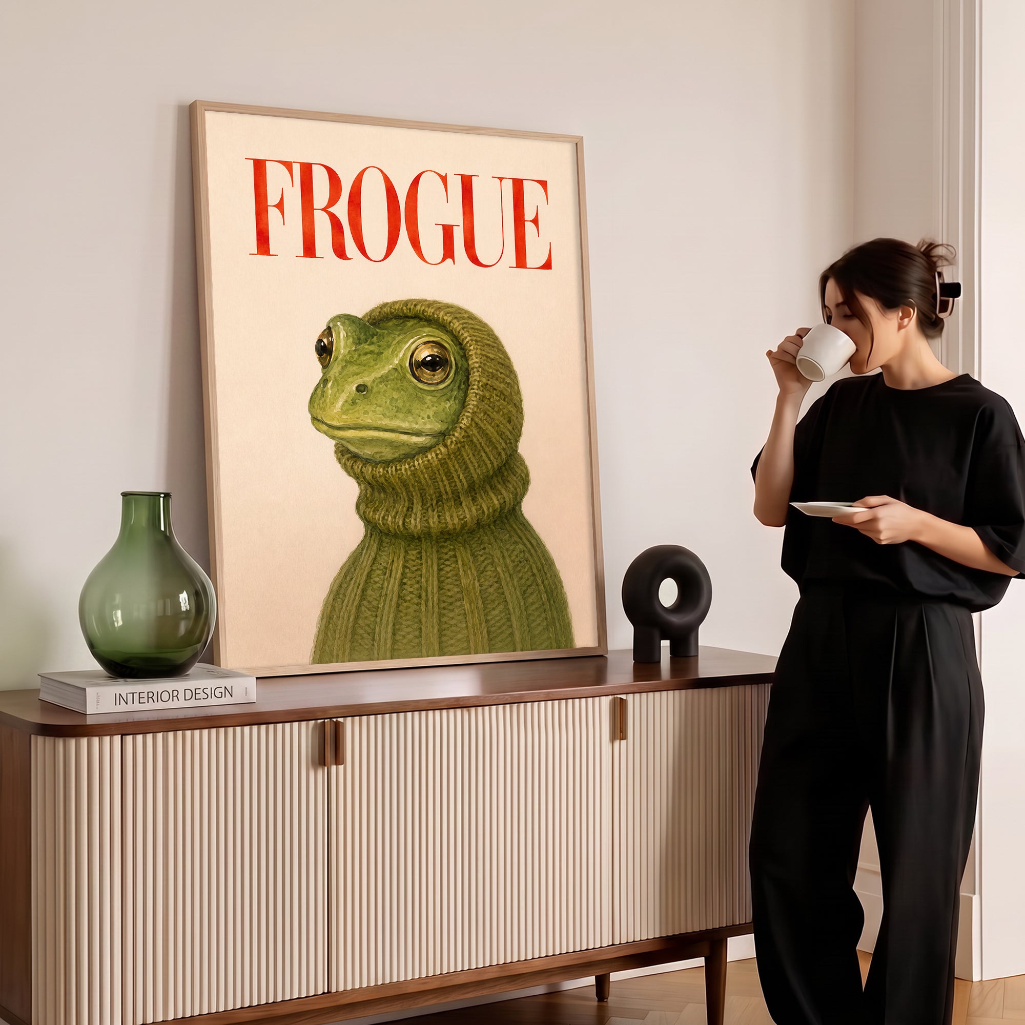 “FROGUE” Kurbağa Poster Baskı