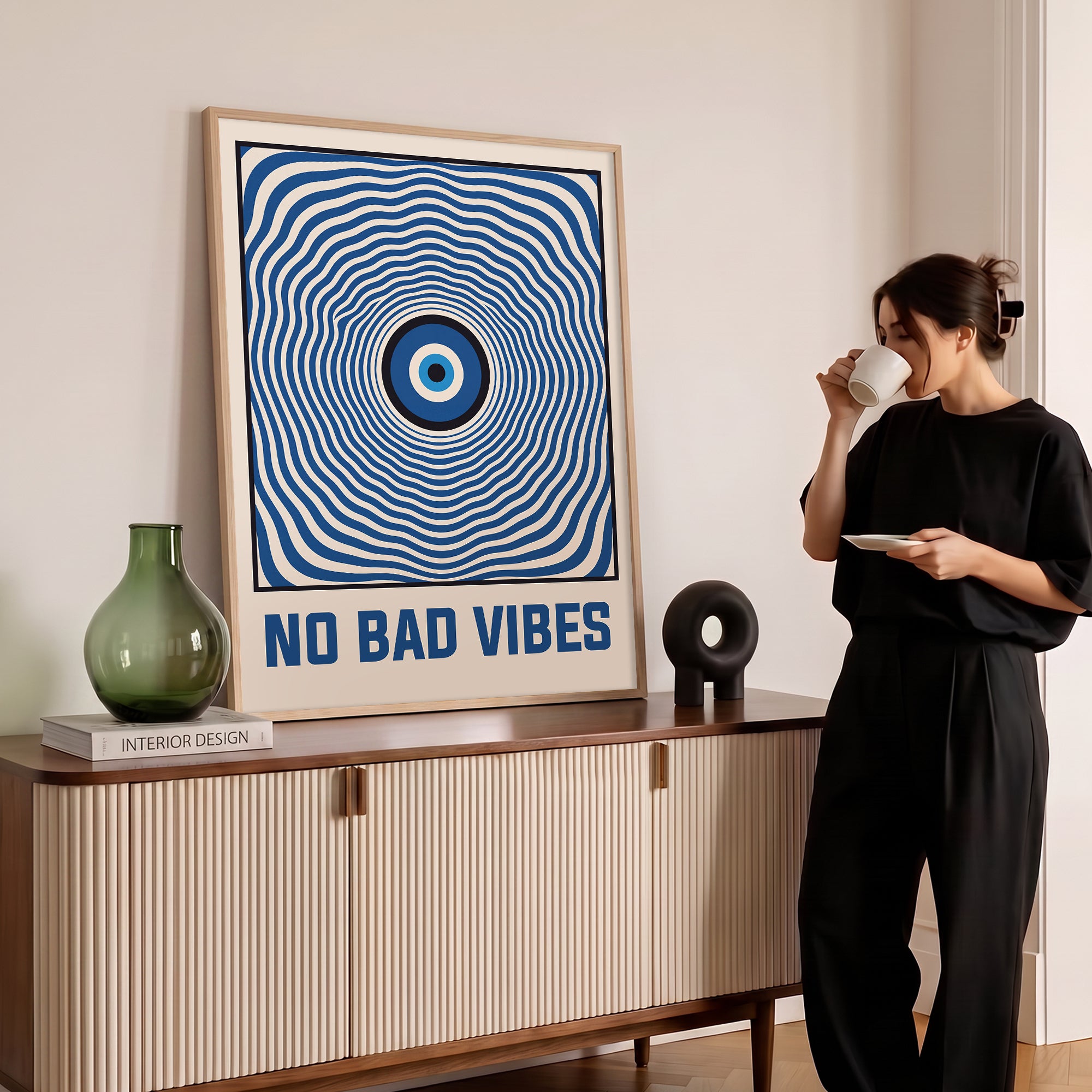 No Bad Vibes Poster Baskı