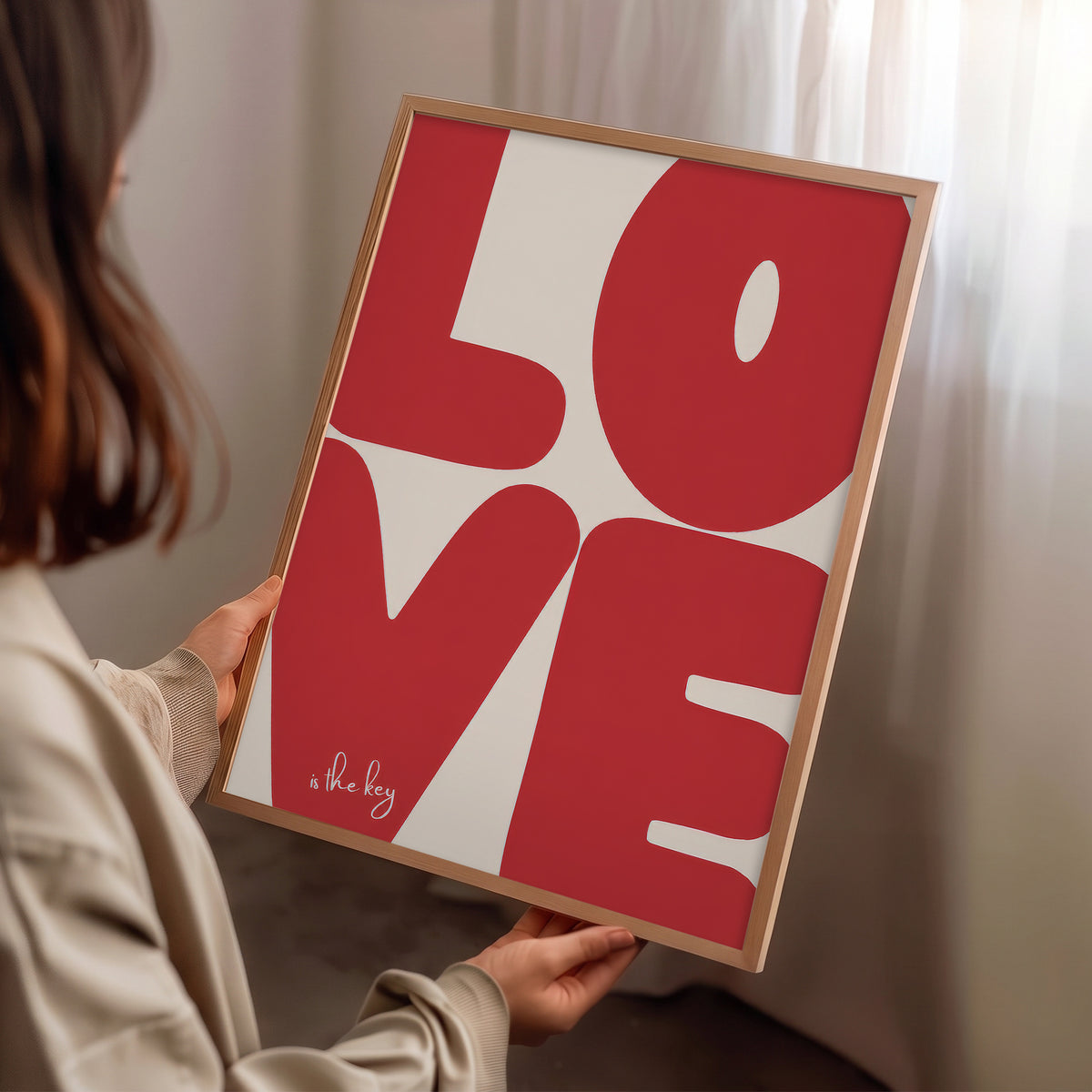 Love Is The Key Poster Baskı