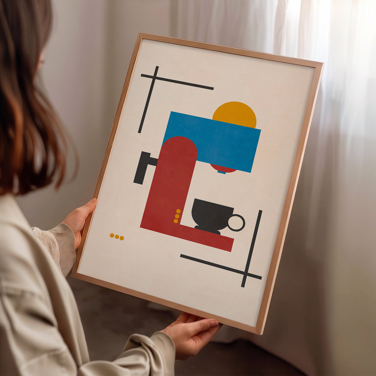 Bauhaus Coffee Poster Baskı