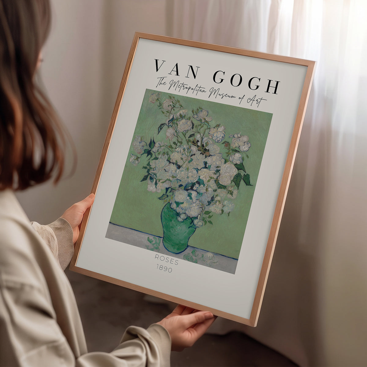 Vincent Van Gogh – "Güller" Müze Poster Baskı