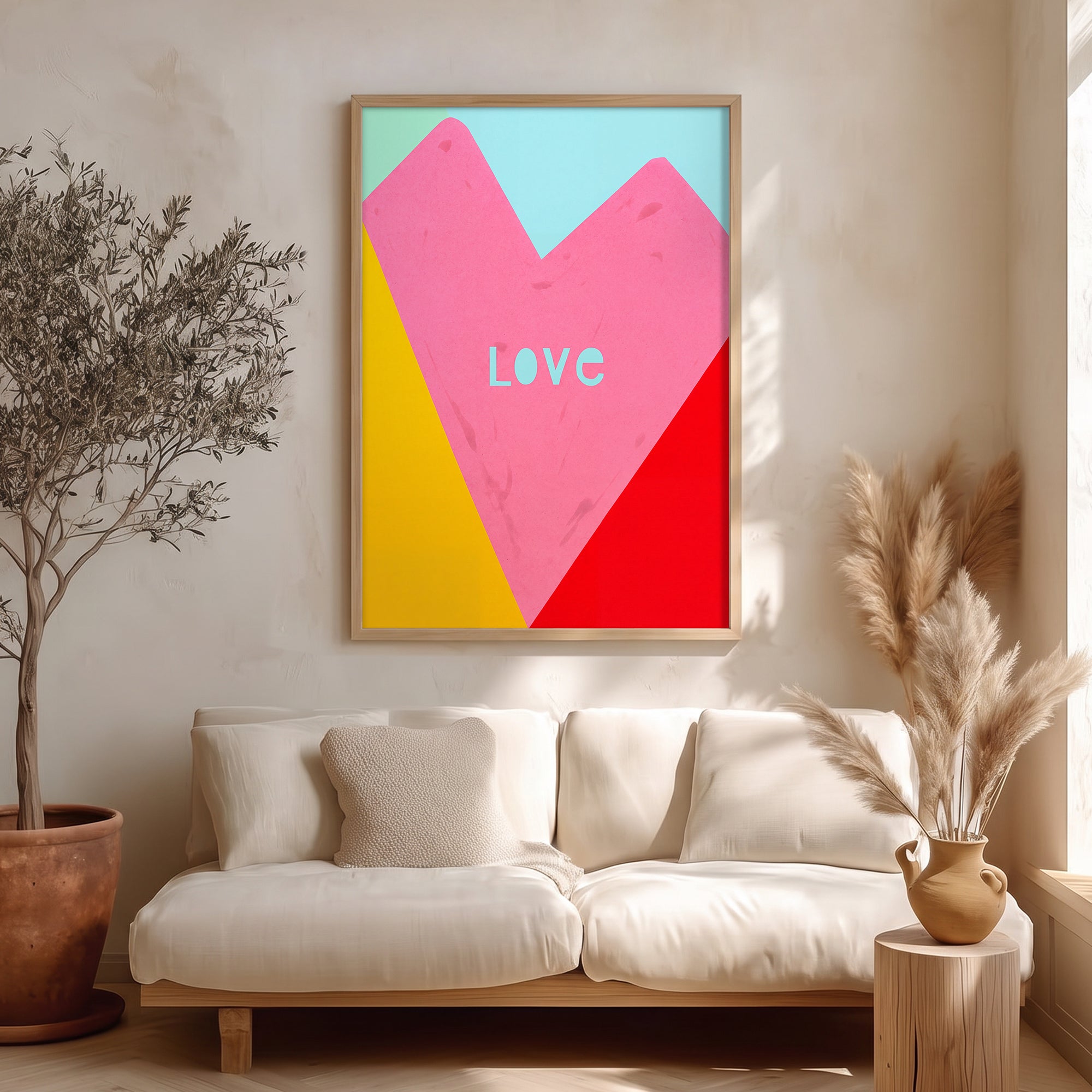 Love Kalp Poster Baskı