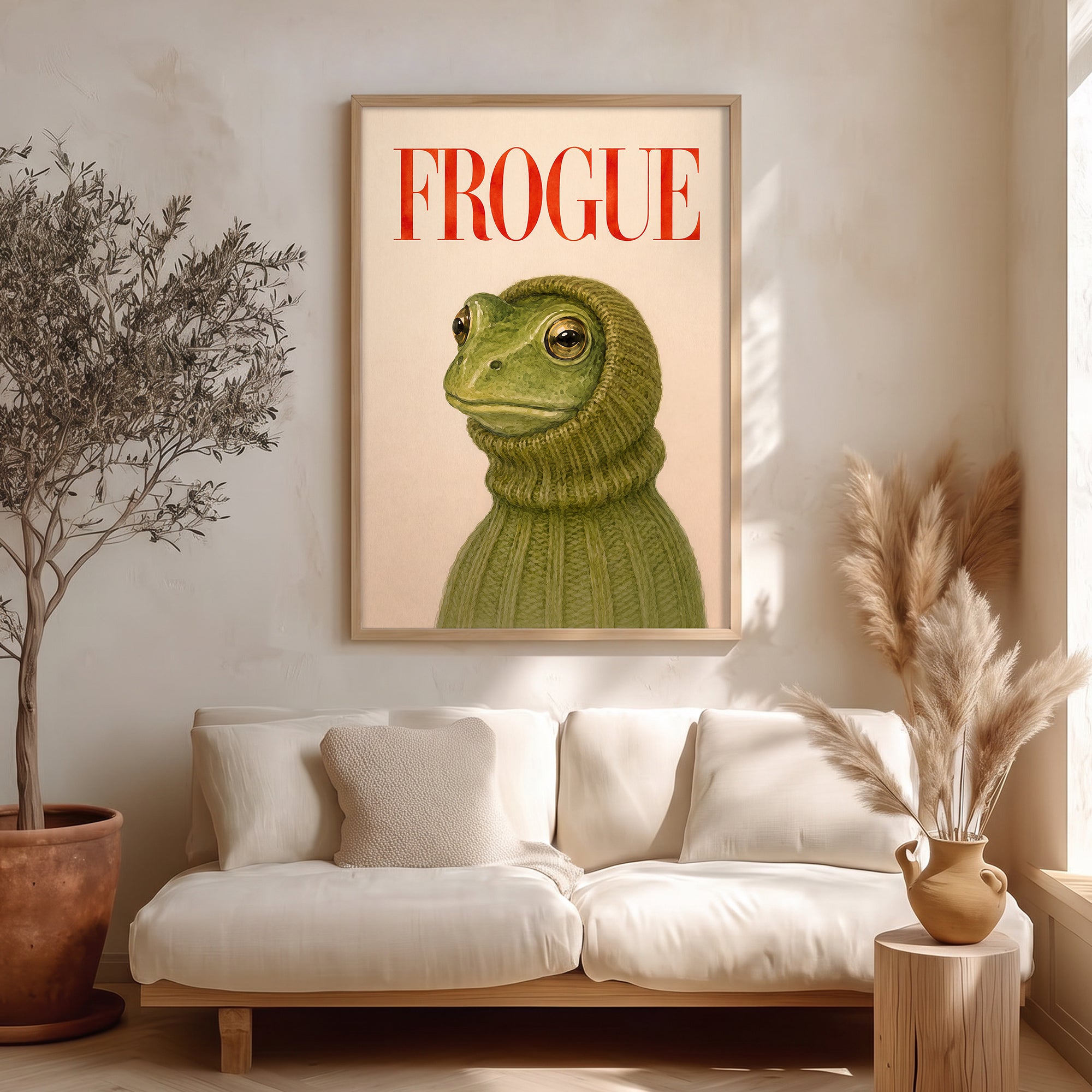 “FROGUE” Kurbağa Poster Baskı