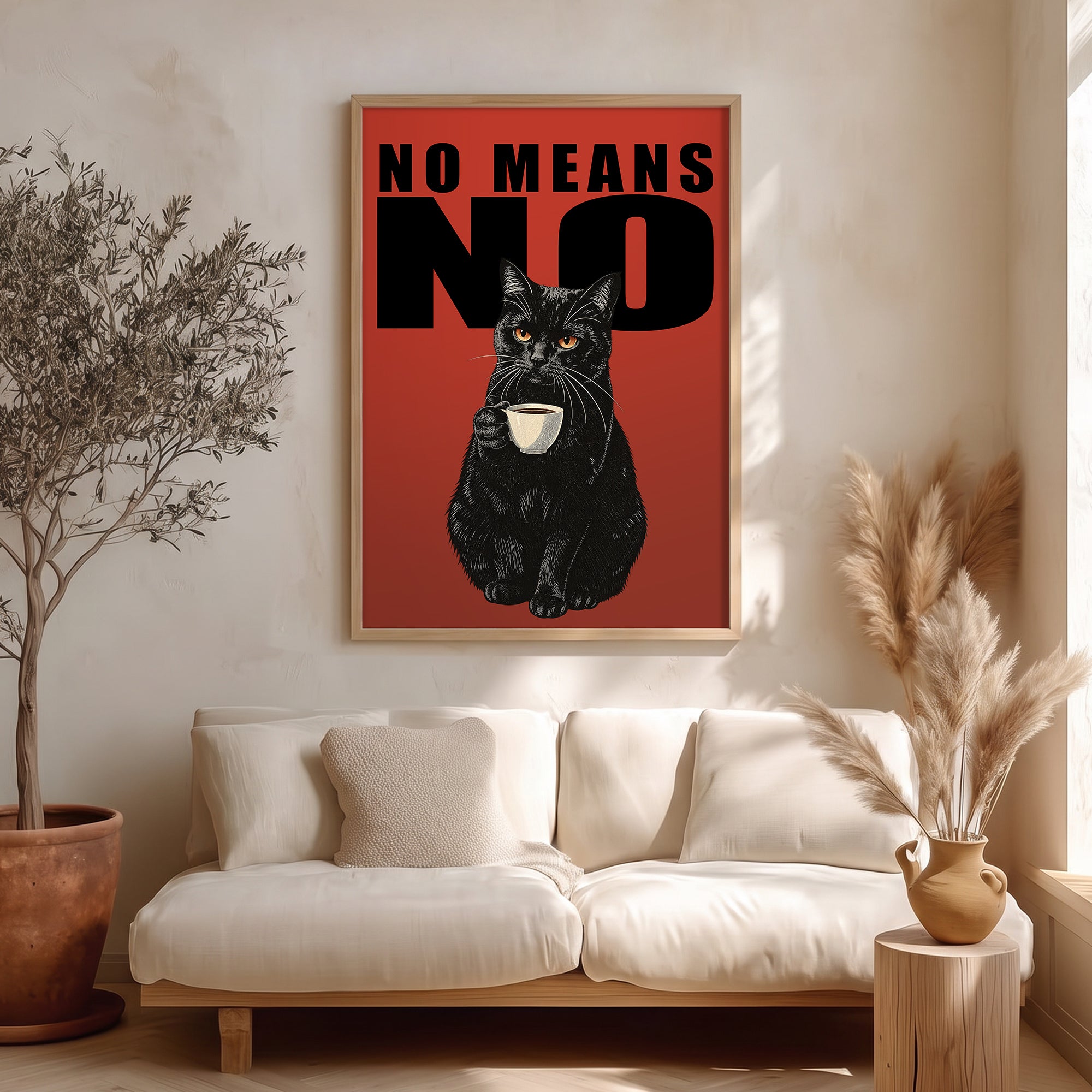 "NO MEANS NO" Poster Baskı