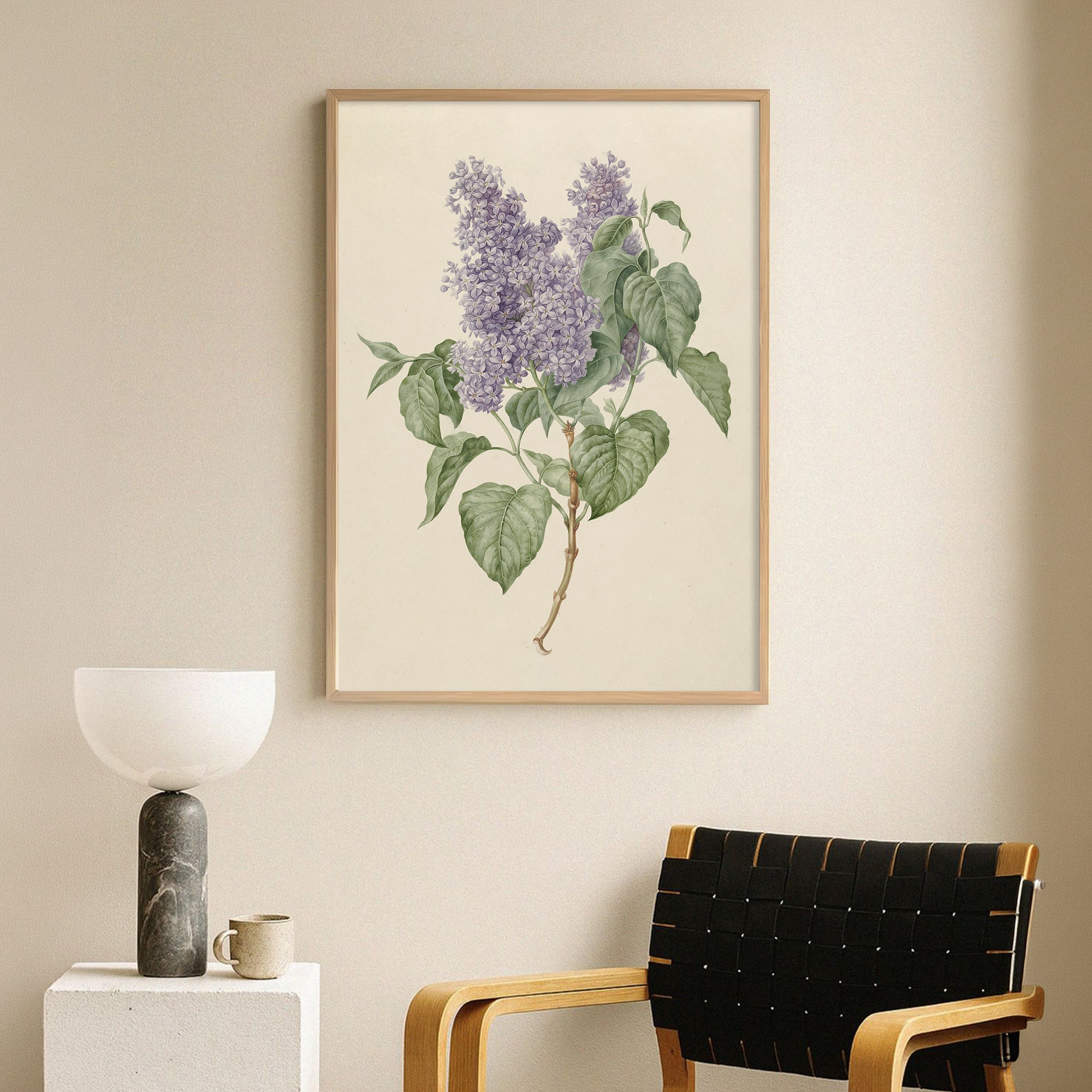 Leylak Çiçekleri Botanik Poster Baskı