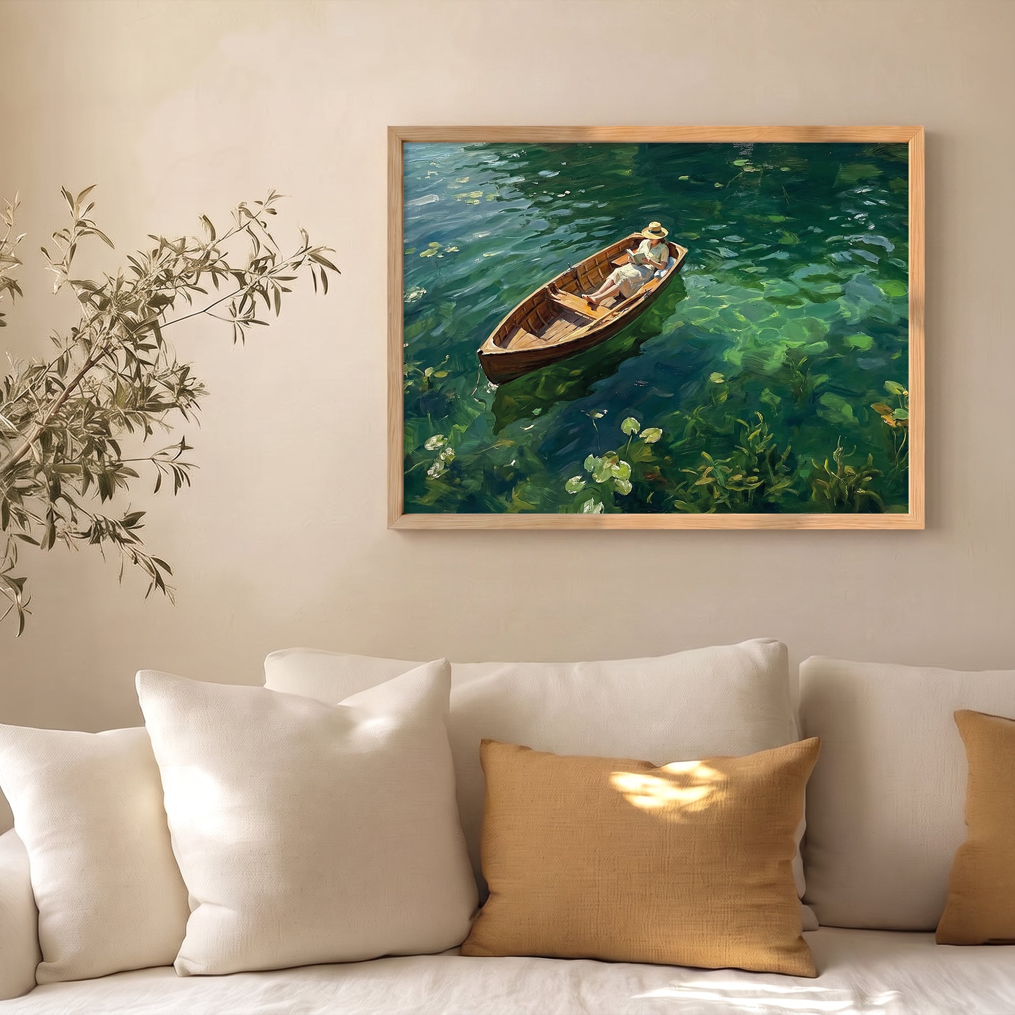 "Zümrüt Suda Sonsuz Huzur" Poster Baskı