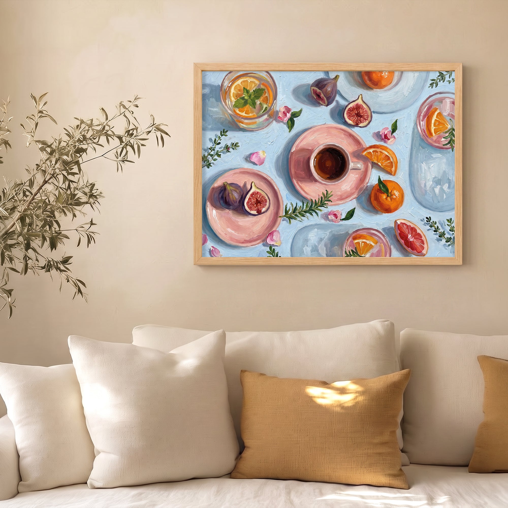 "Pembe Çay Saati" Poster Baskı