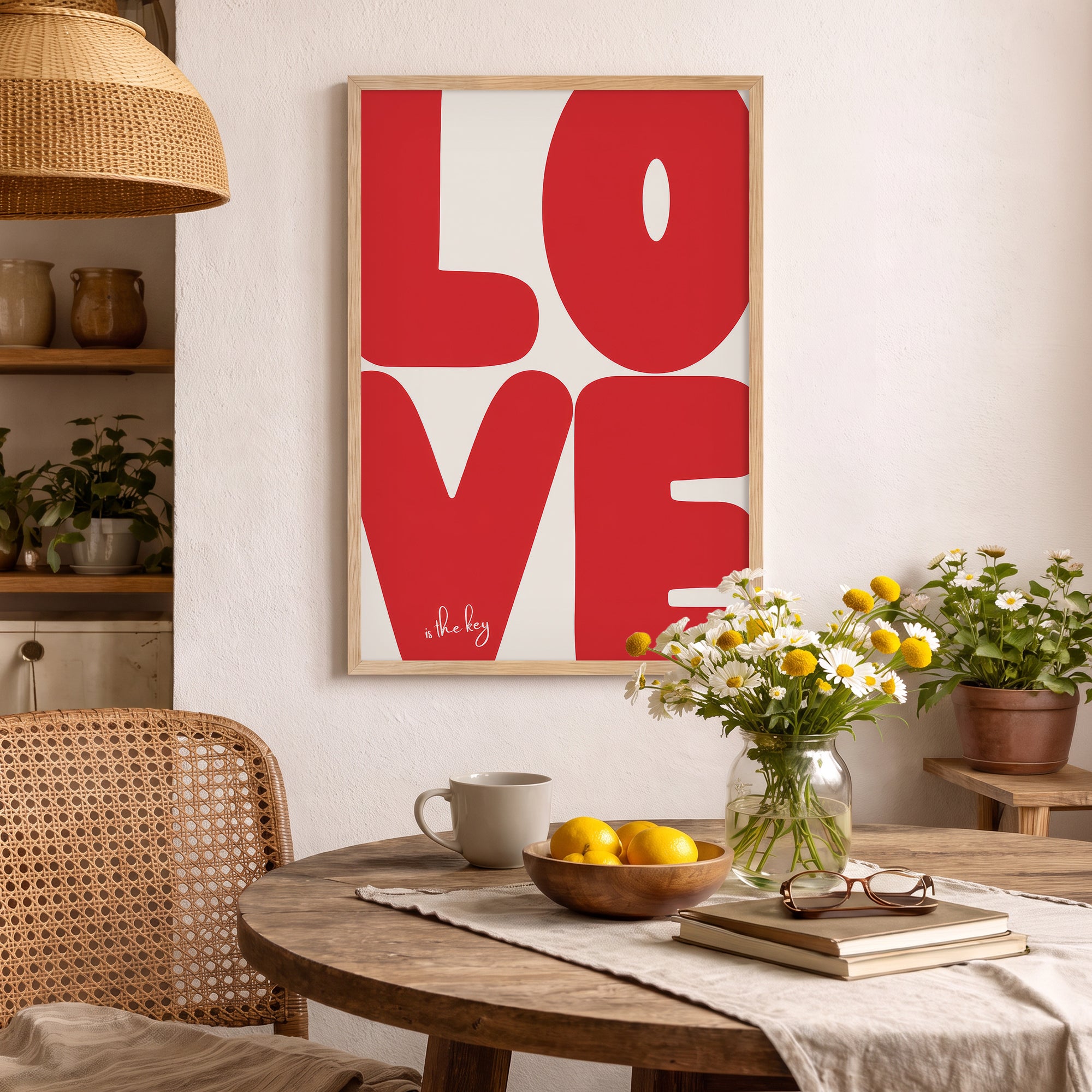 Love Is The Key Poster Baskı