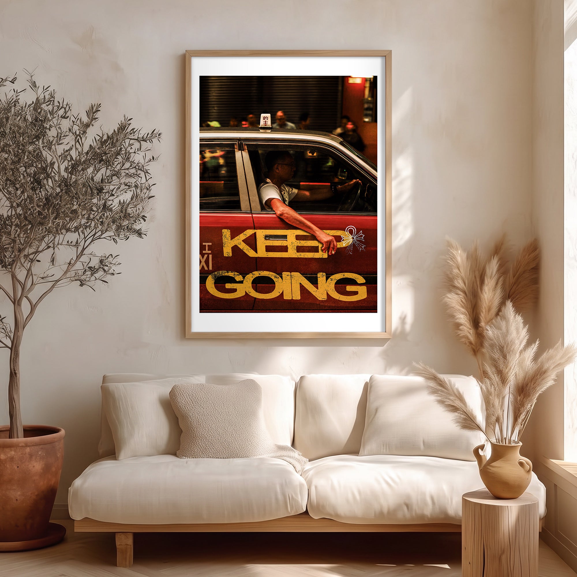 Keep Going Hong Kong Poster Baskı