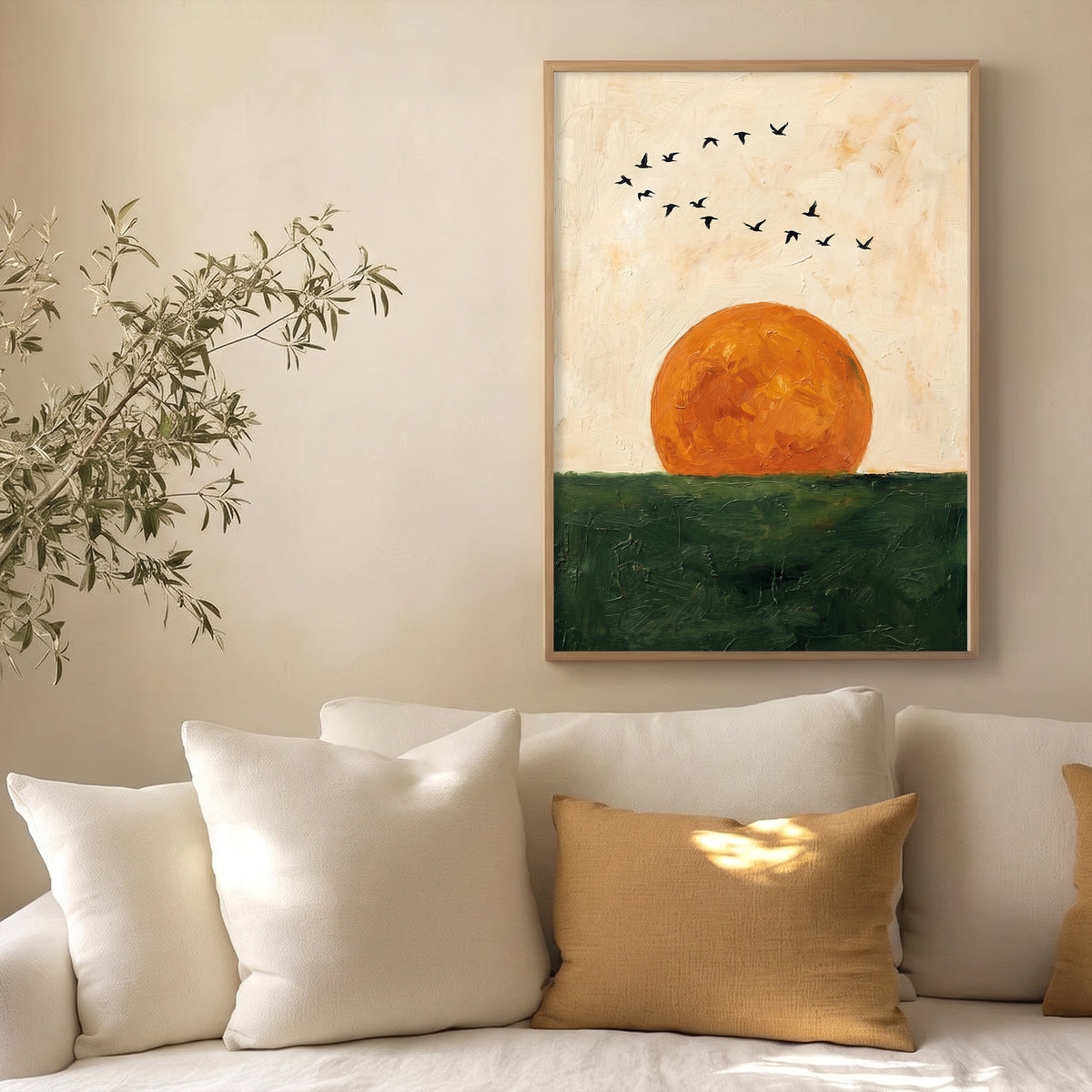 Gün Batımı Kuşları Poster Baskı