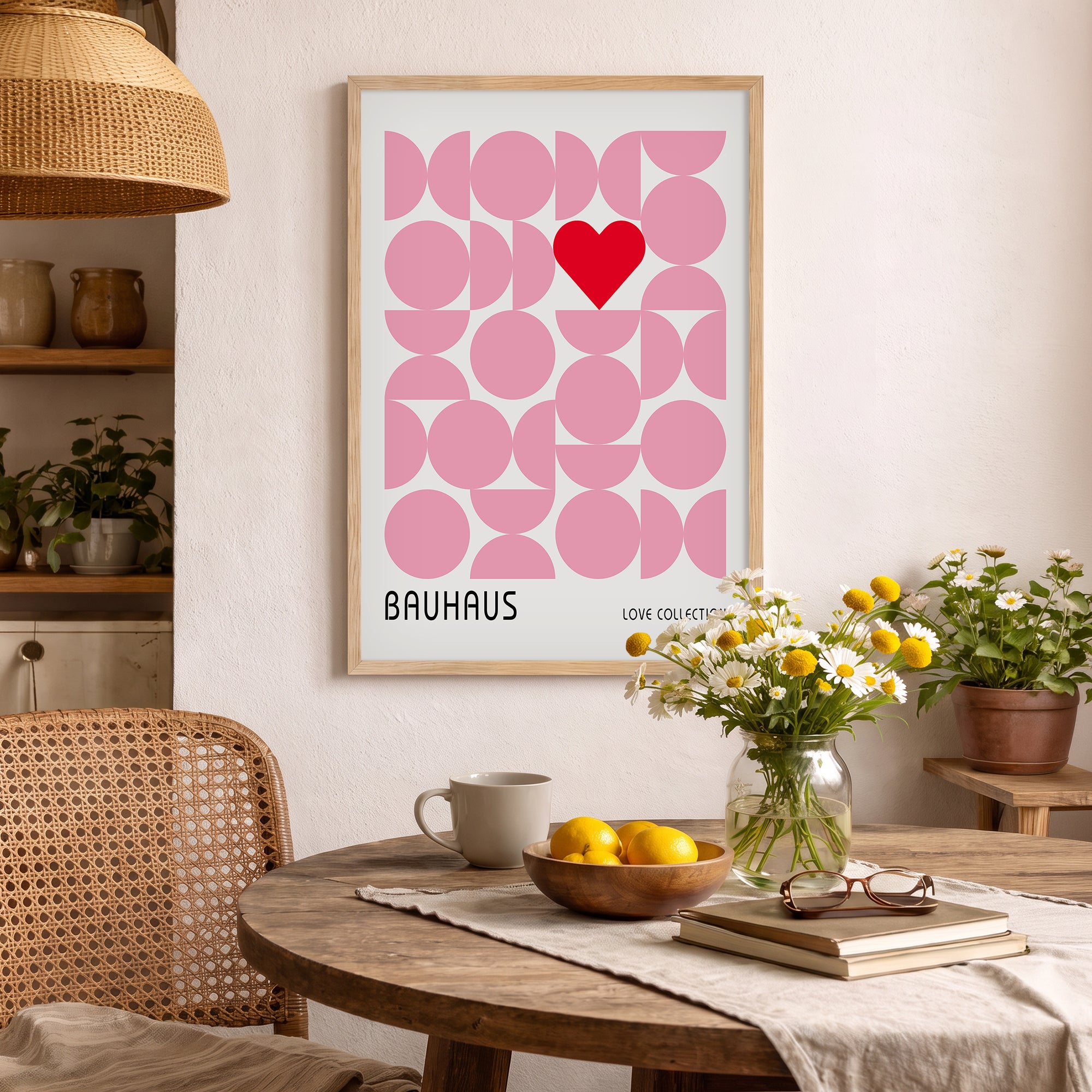 Bauhaus Love Poster Baskı