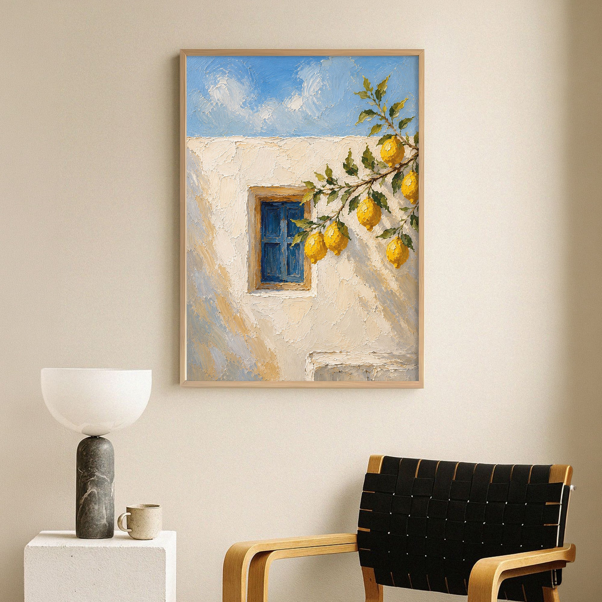 Limonlu Pencere Poster Baskı