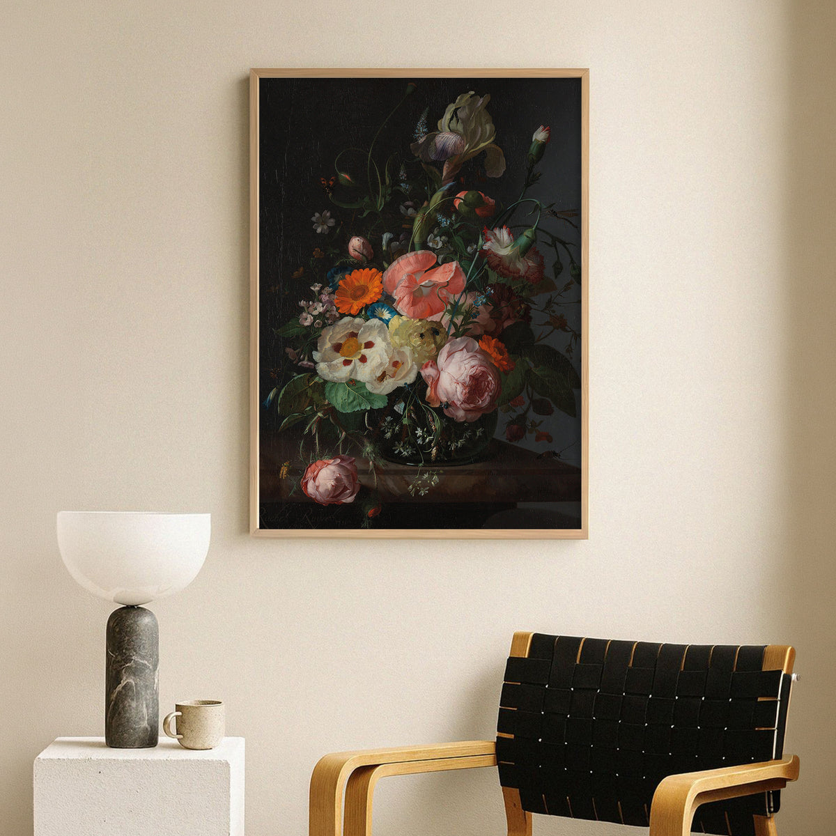 Rachel Ruysch – Çiçekli Natürmort Poster Baskı