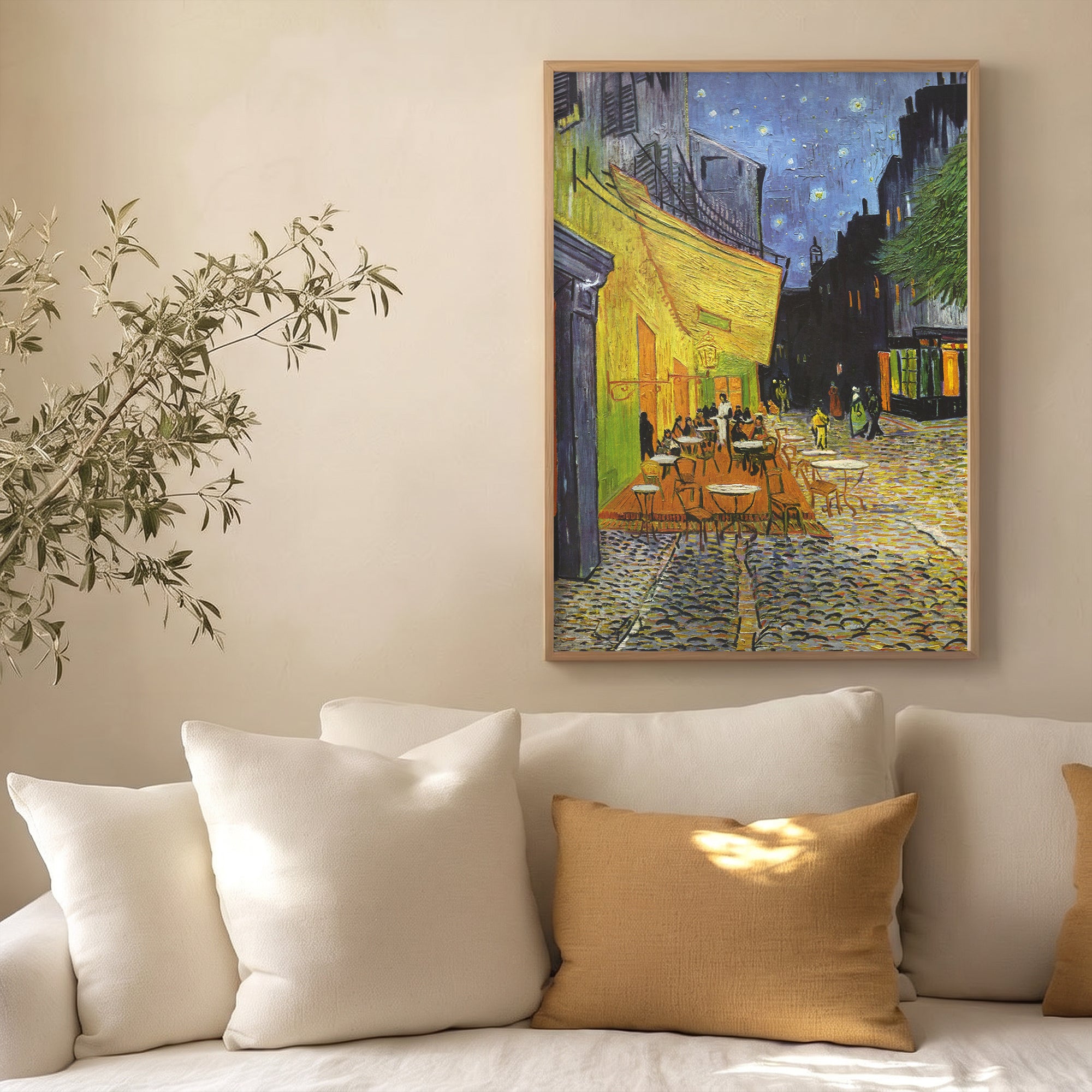 Van Gogh - Kafe Terasta Gece Poster Baskı