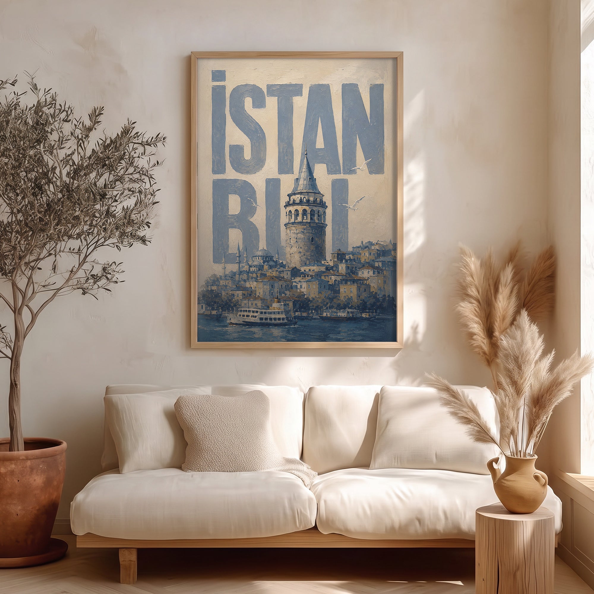 İstanbul Silüeti Poster Baskı