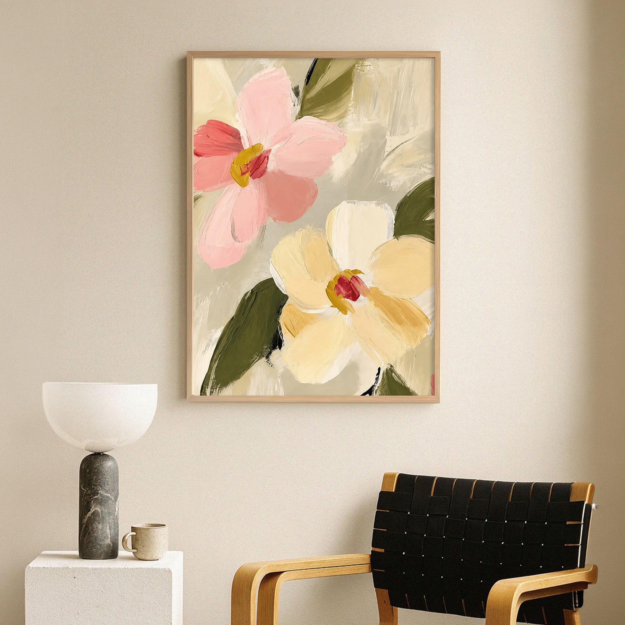 Pastel Çiçekler Poster Baskı