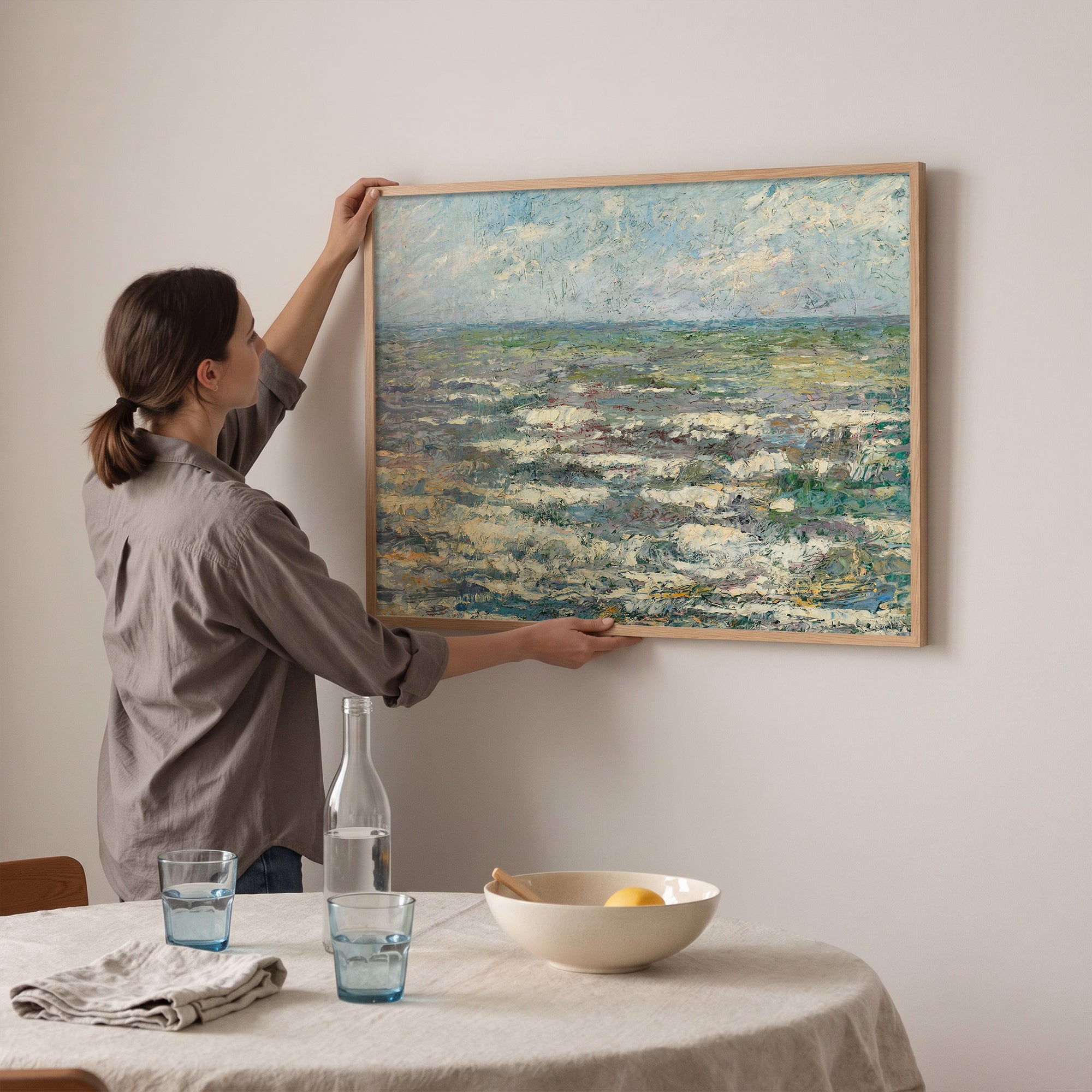 Jan Toorop – Sea at Katwijk Poster Baskı