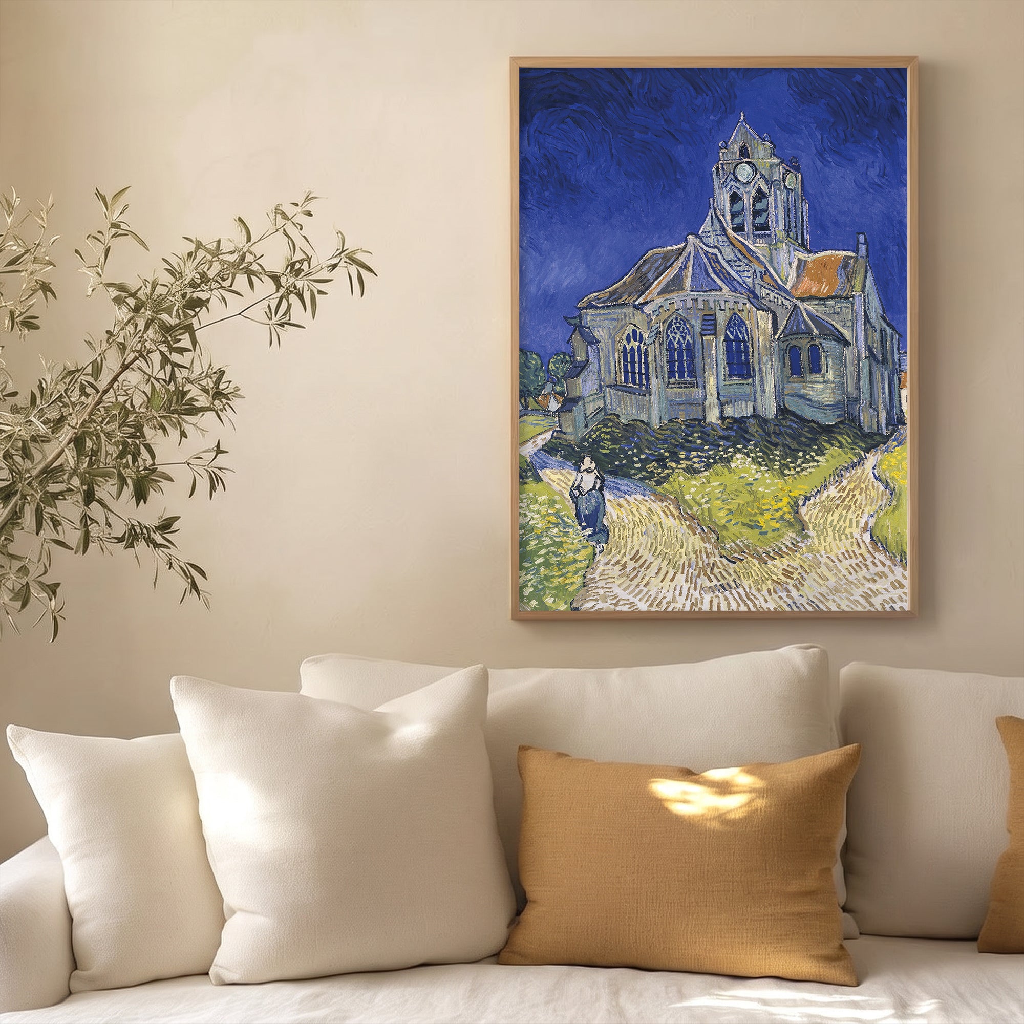 Van Gogh - Auvers Kilisesi Poster Baskı