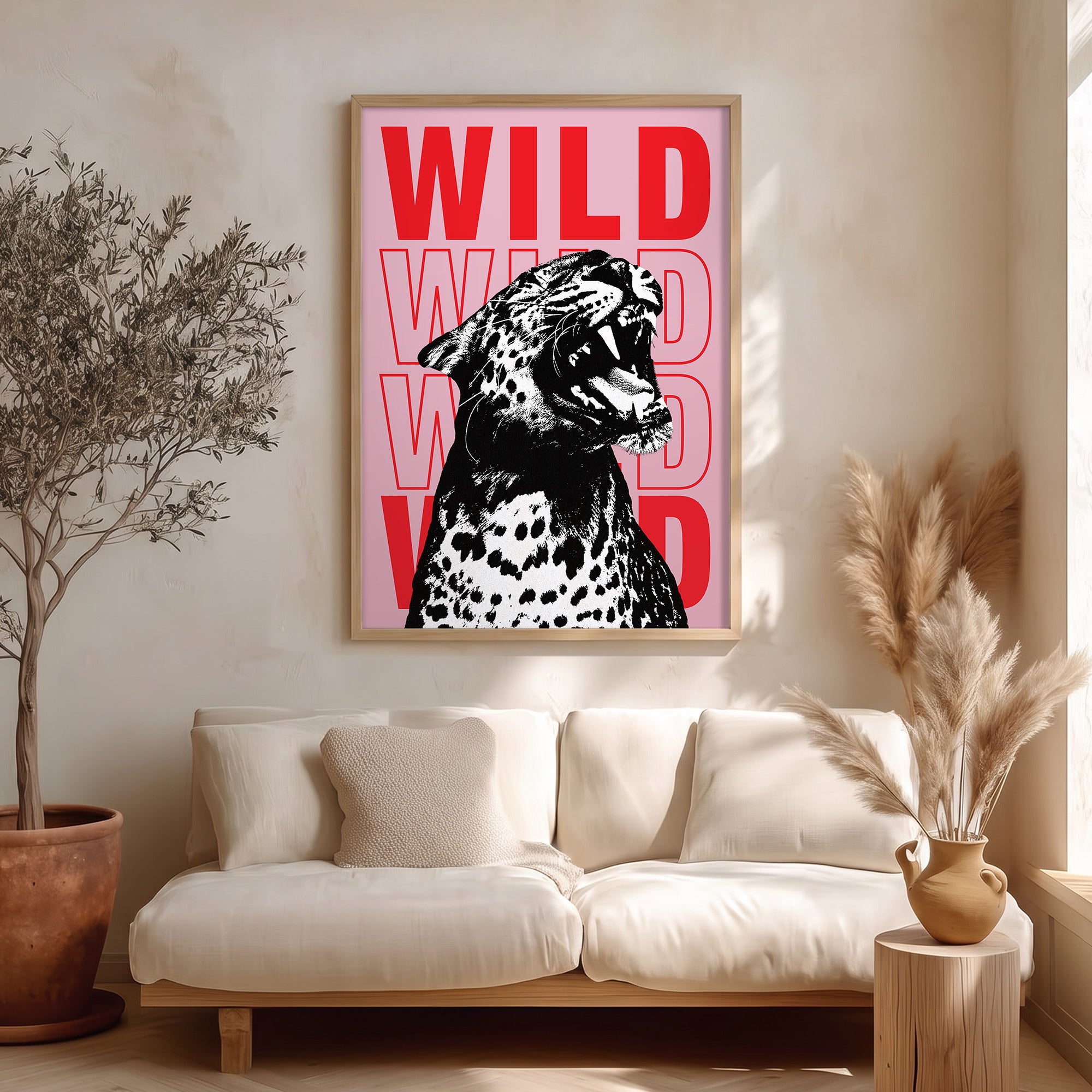 “WILD” Leopar Poster Baskı