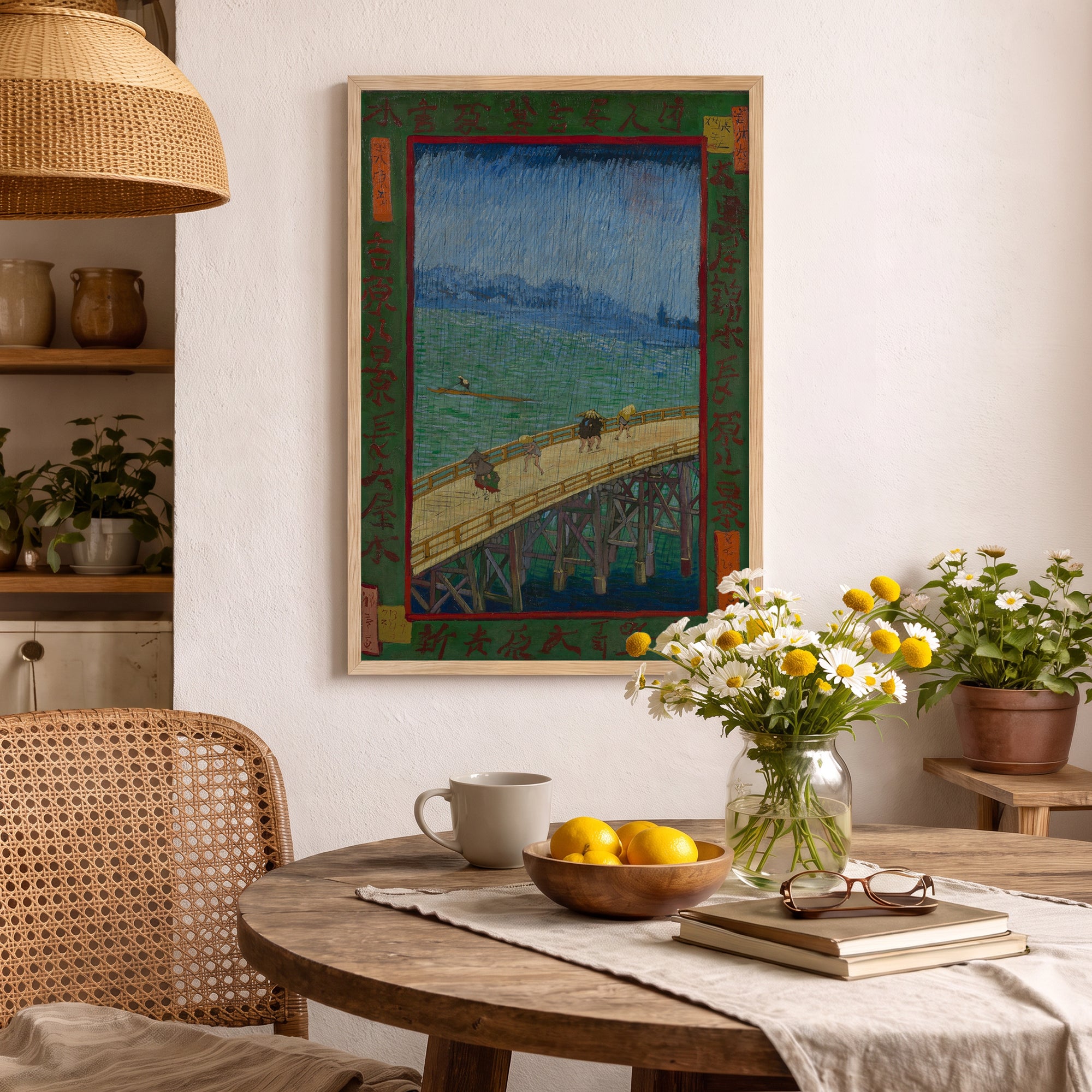 Vincent Van Gogh – "Yağmurda Köprü" Poster Baskı