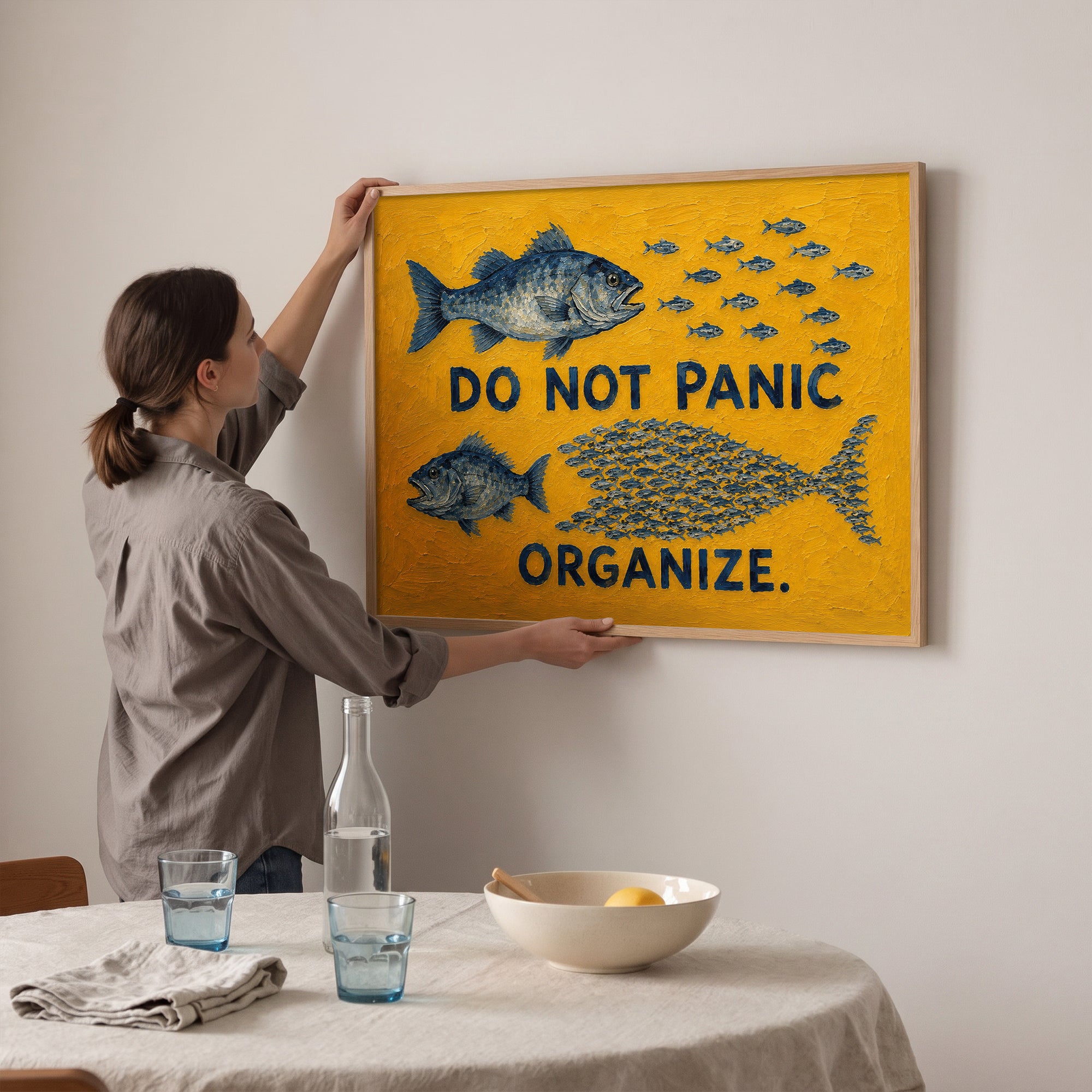 "Panik Yapma, Organize Ol" Poster Baskı