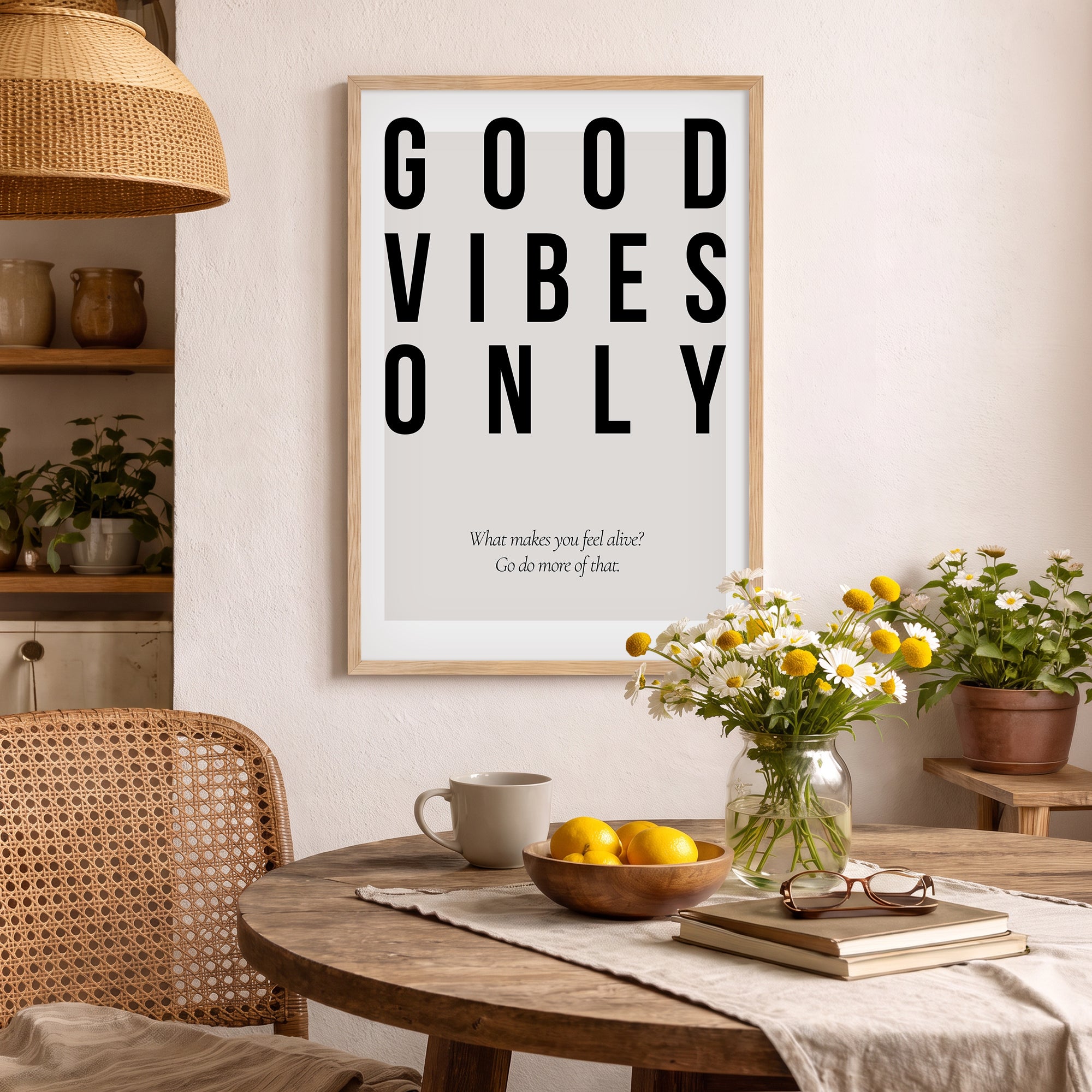 Good Vibes Only Poster Baskı
