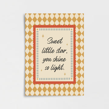 Sweet Little Star Poster Baskı