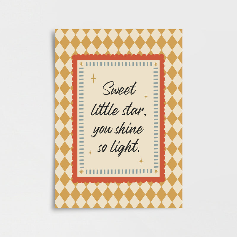 Sweet Little Star Poster Baskı