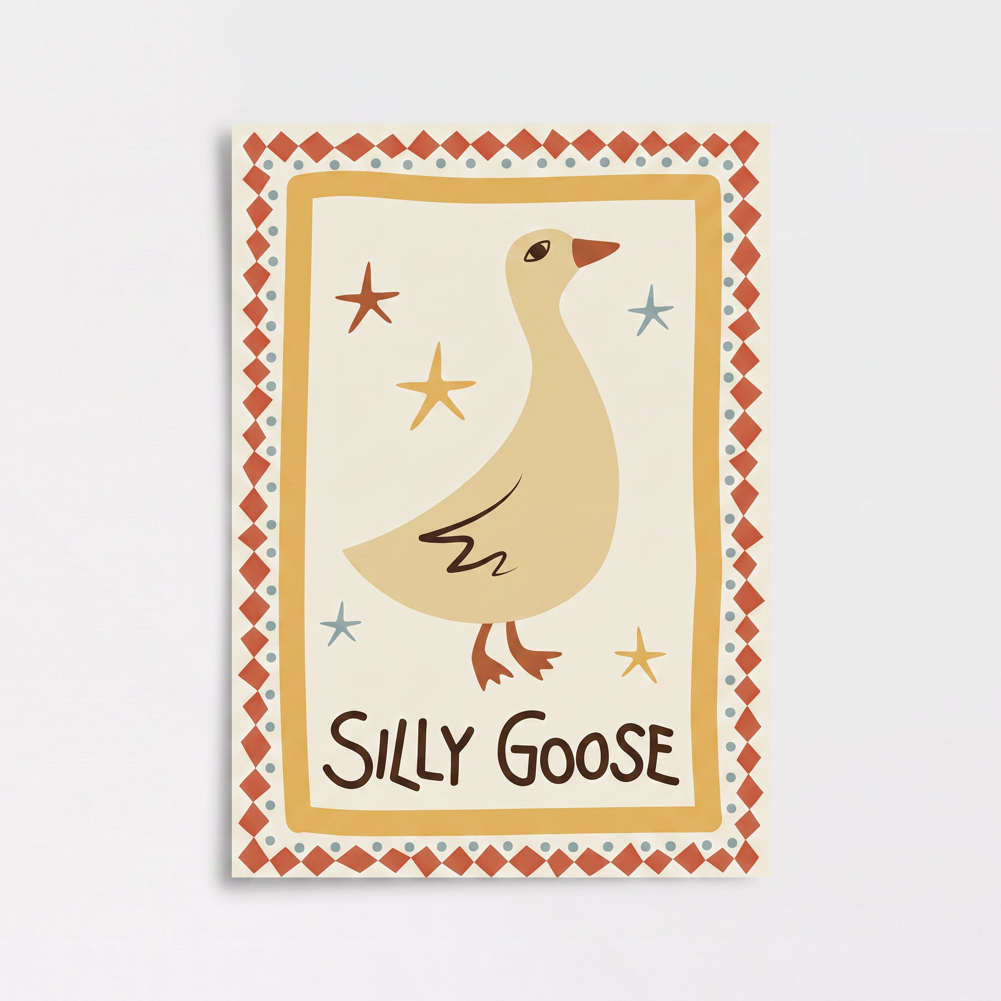 Silly Goose Poster Baskı