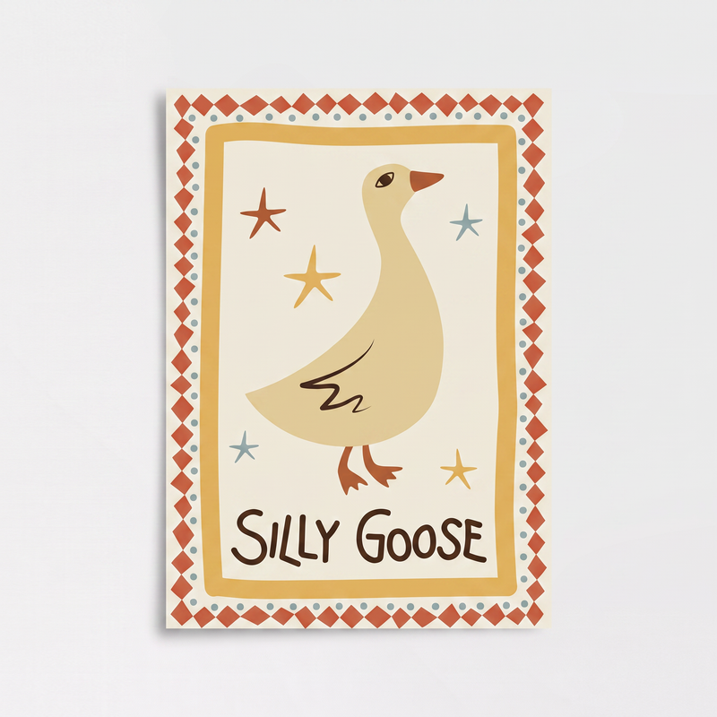 Silly Goose Poster Baskı